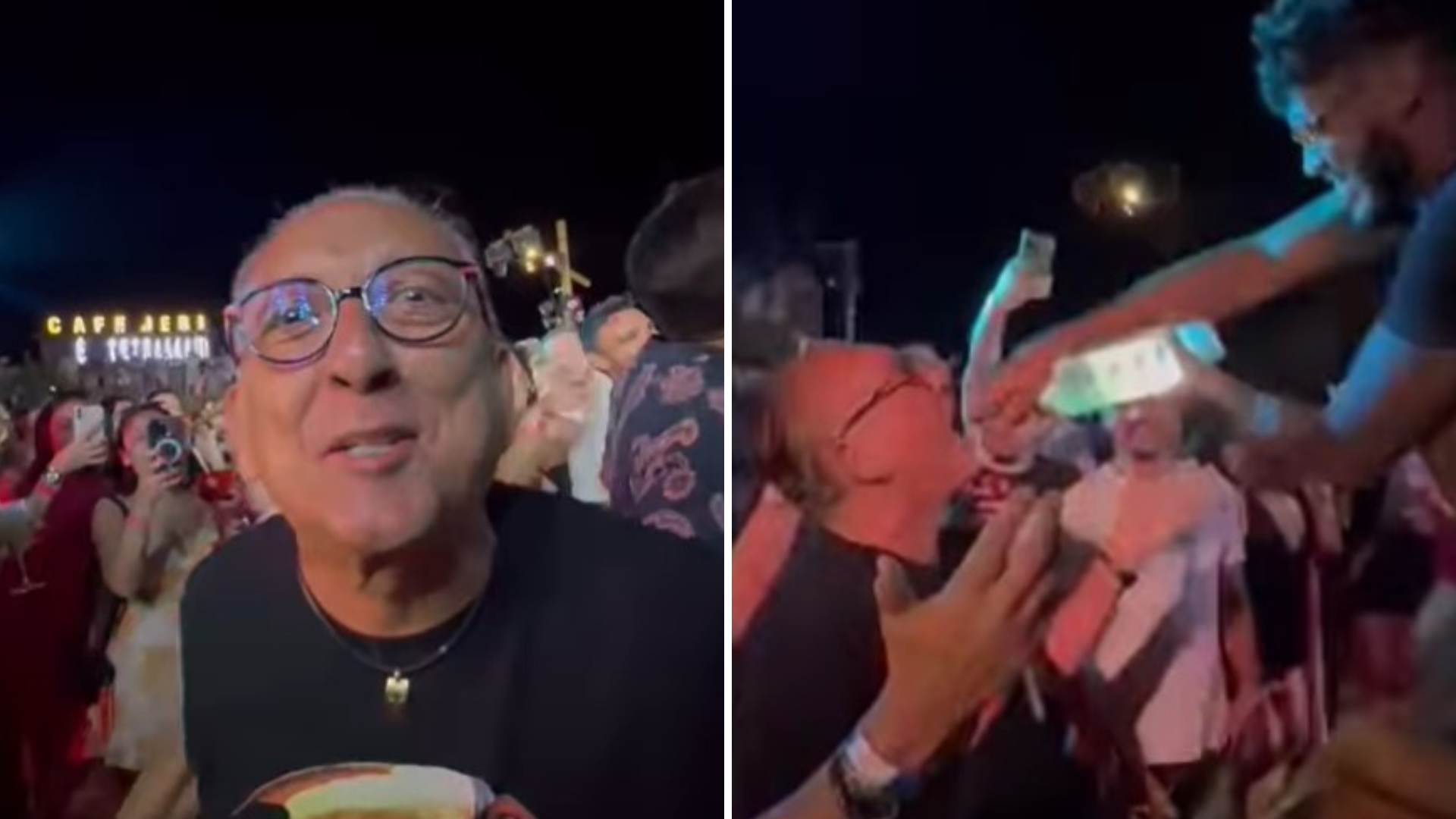 Galvão Bueno cai na farra e toma tequila direto da garrafa: “Jeri enlouqueceu”