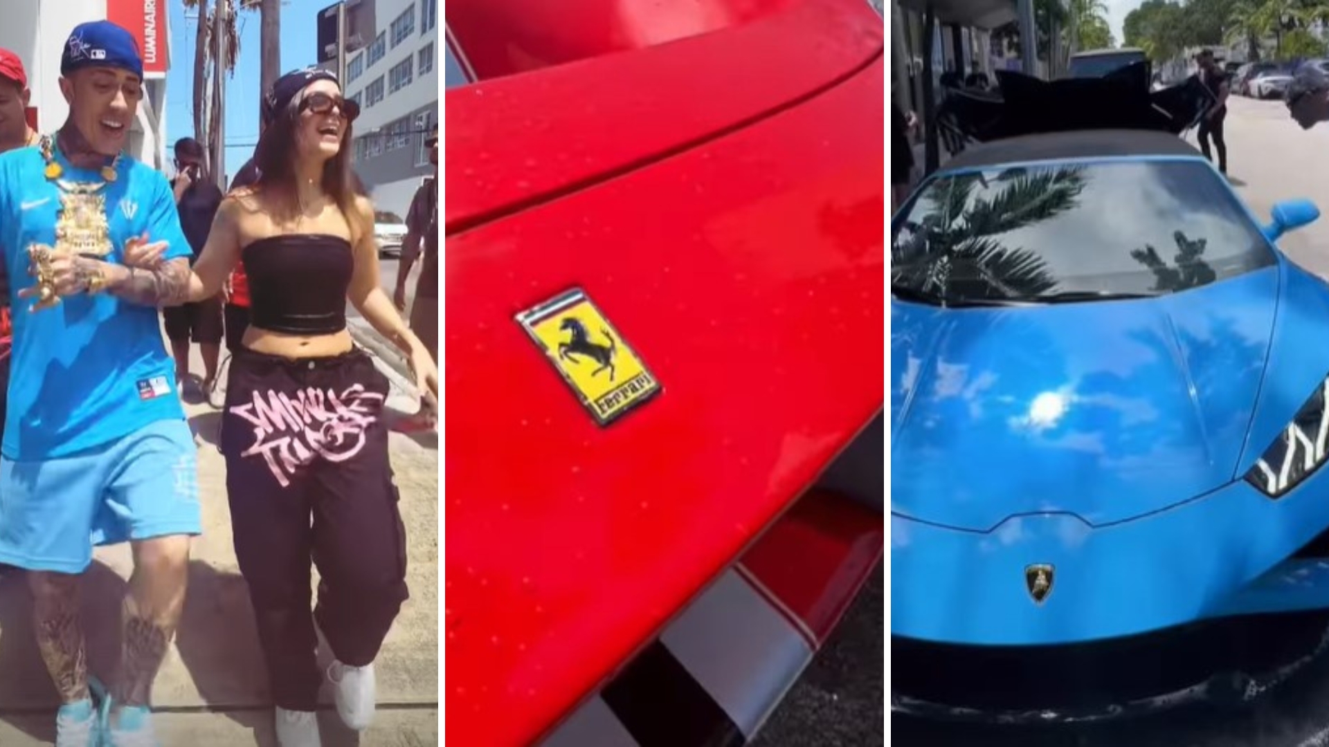 MC Daniel e Mel Maia ostentam com carrões e artigos luxuosos em Miami
