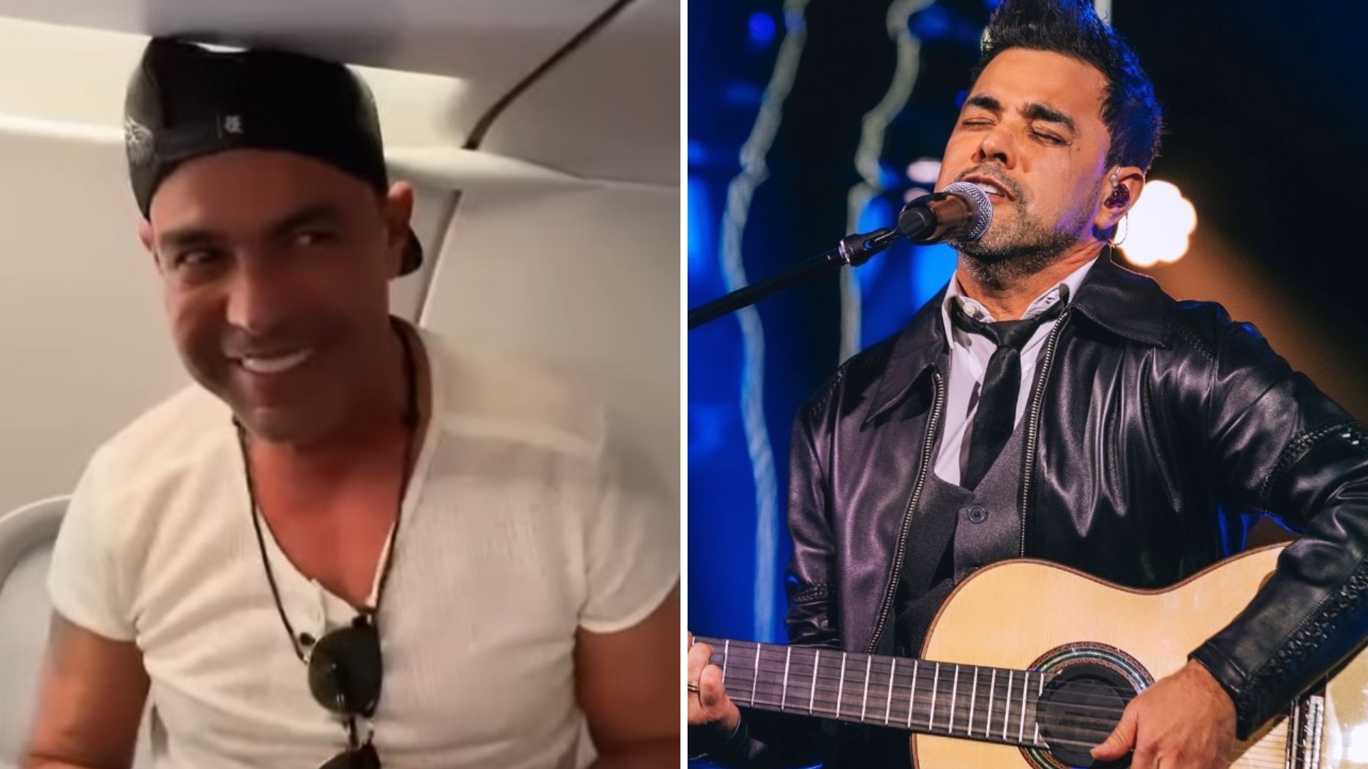 Zezé Di Camargo se emociona com homenagem de passageiros em voô: “Por vocês”