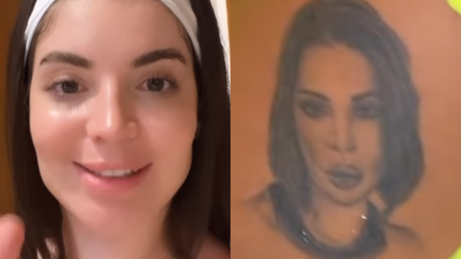 Gkay encontra o próprio rosto tatuado onde o sol não alcança em fã