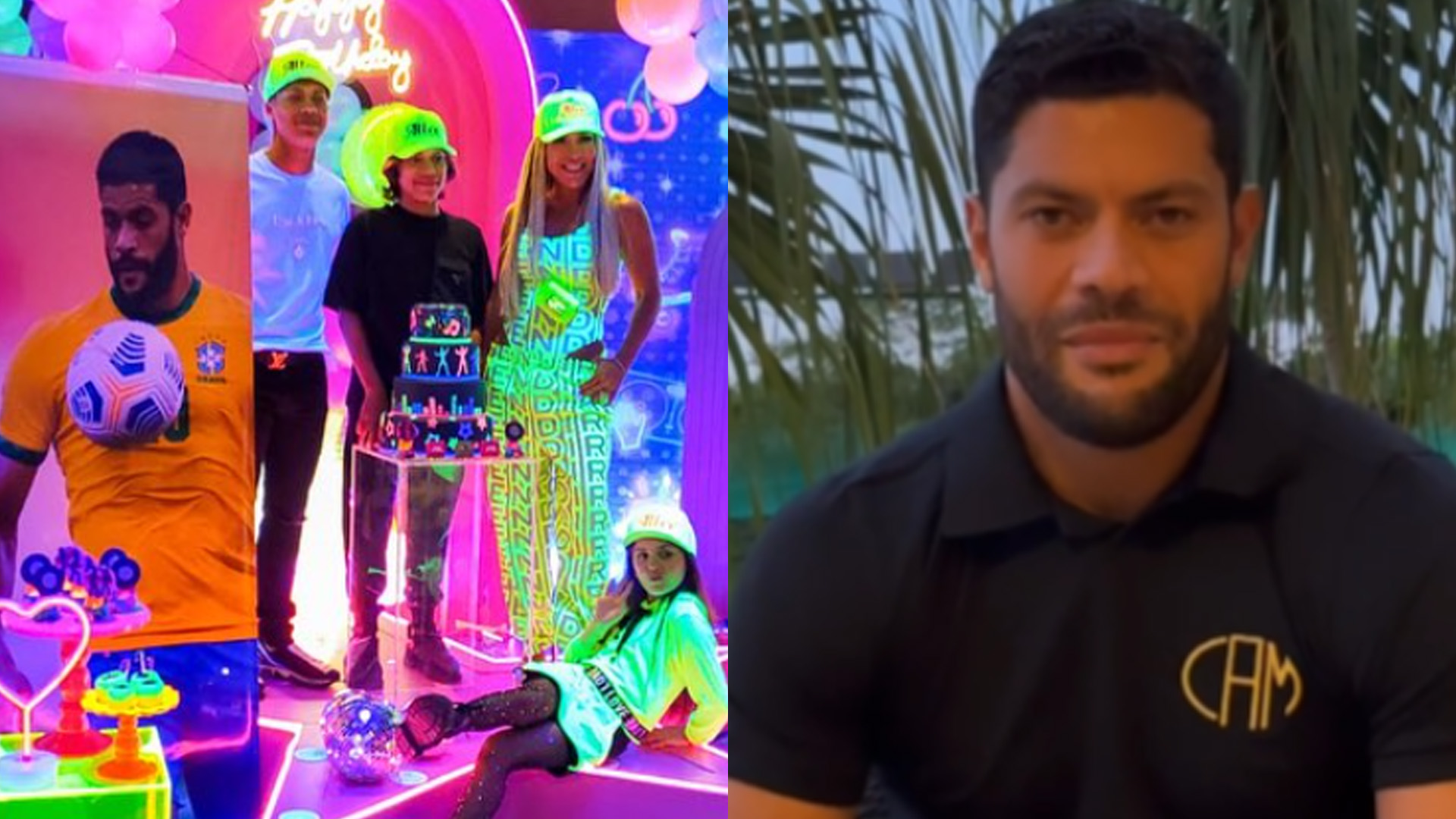 Barrado? Hulk Paraíba vira assunto proibido no aniversário de 10 anos da filha