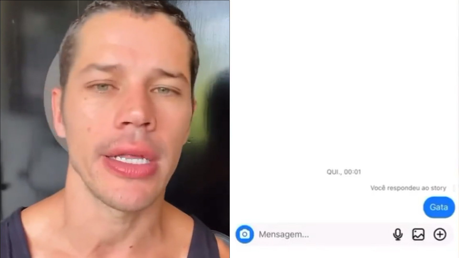 José Loreto desmente acusações e expõe mensagem enviada a ex-BBB comprometida: “Não insisti”