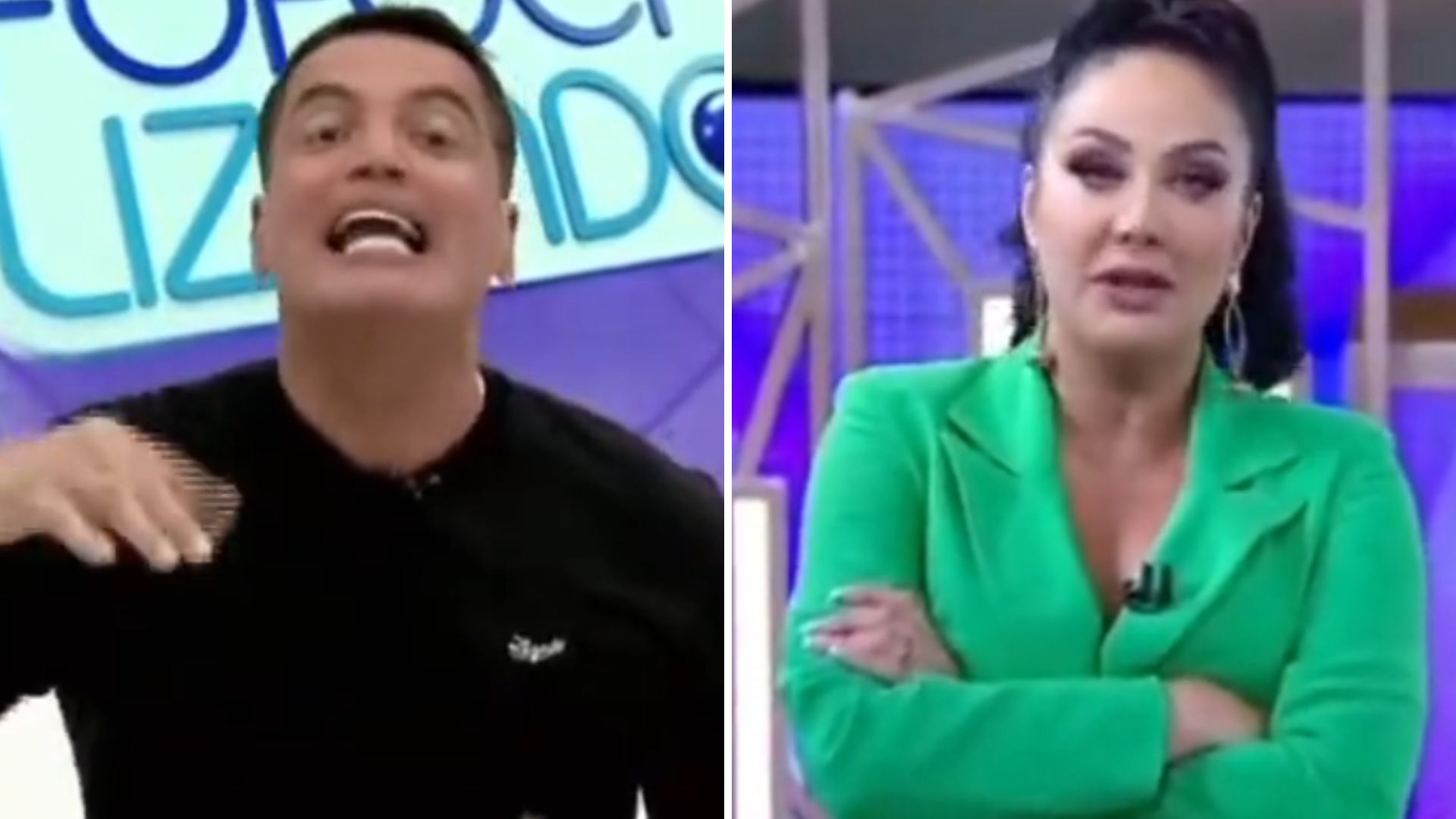 Baixaria! Leo Dias e Hellen Ganzarolli protagonizam barraco ao vivo: “Ela me odeia!”
