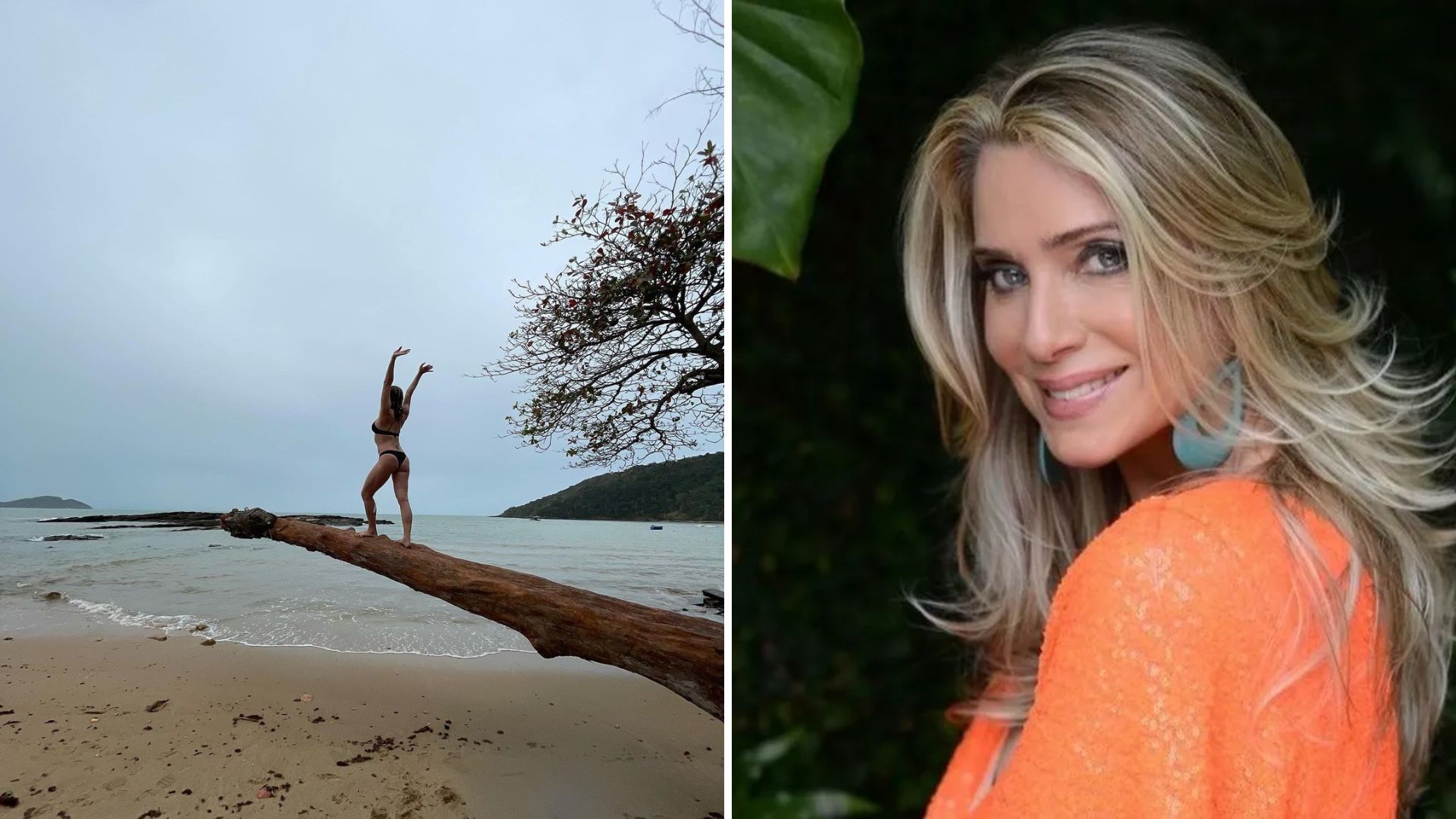 Leticia Spiller caminha sobre tronco de árvore e impressiona: “Incrível”