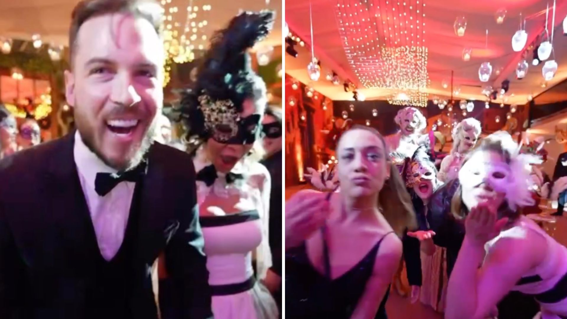 Terceira noite do casamento de Maíra Cardi tem ‘baile de máscaras’; veja vídeo