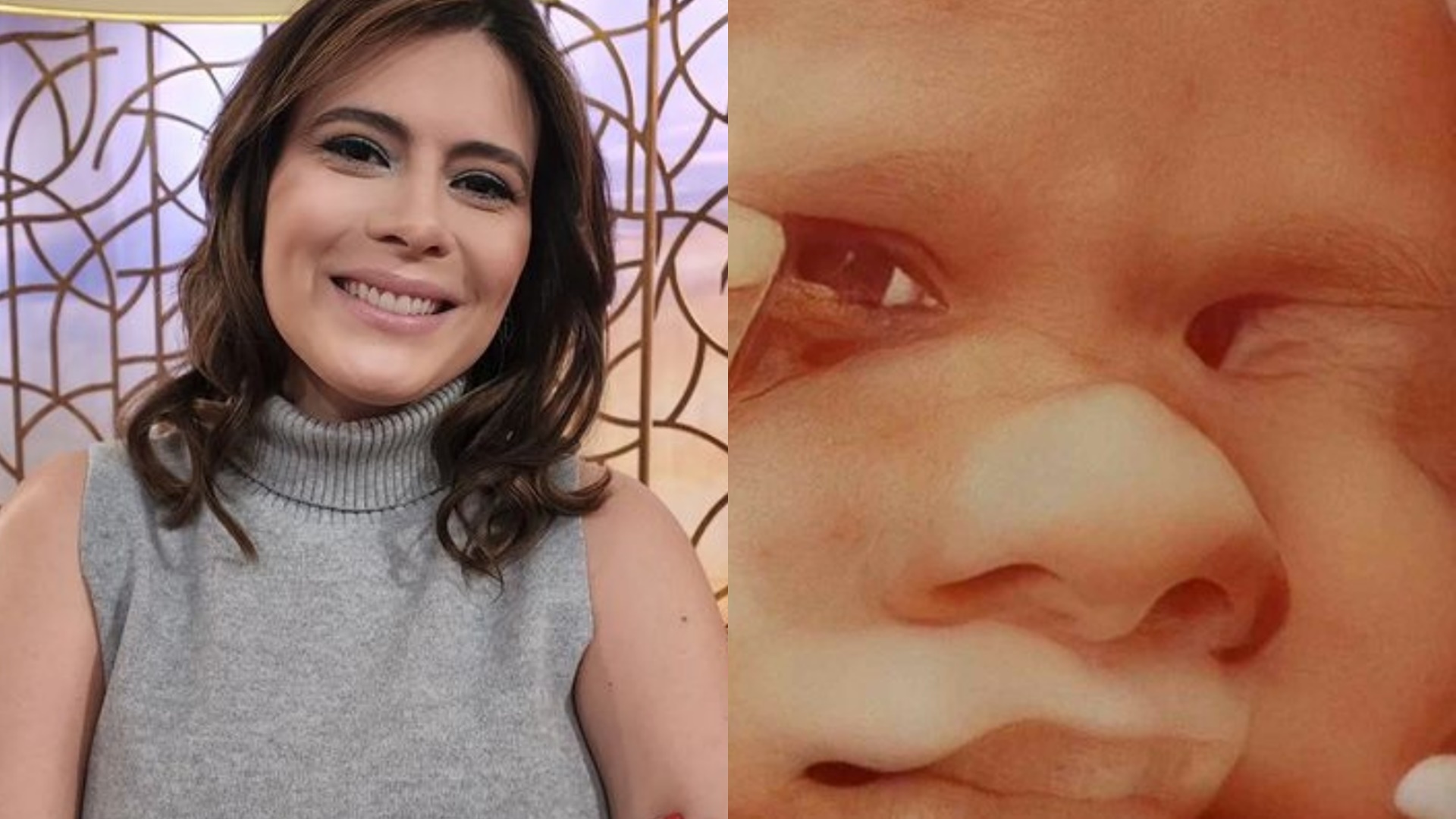Michelle Loreto se emociona com ultrassom realístico da filha: “Nariz e boca da mamãe”