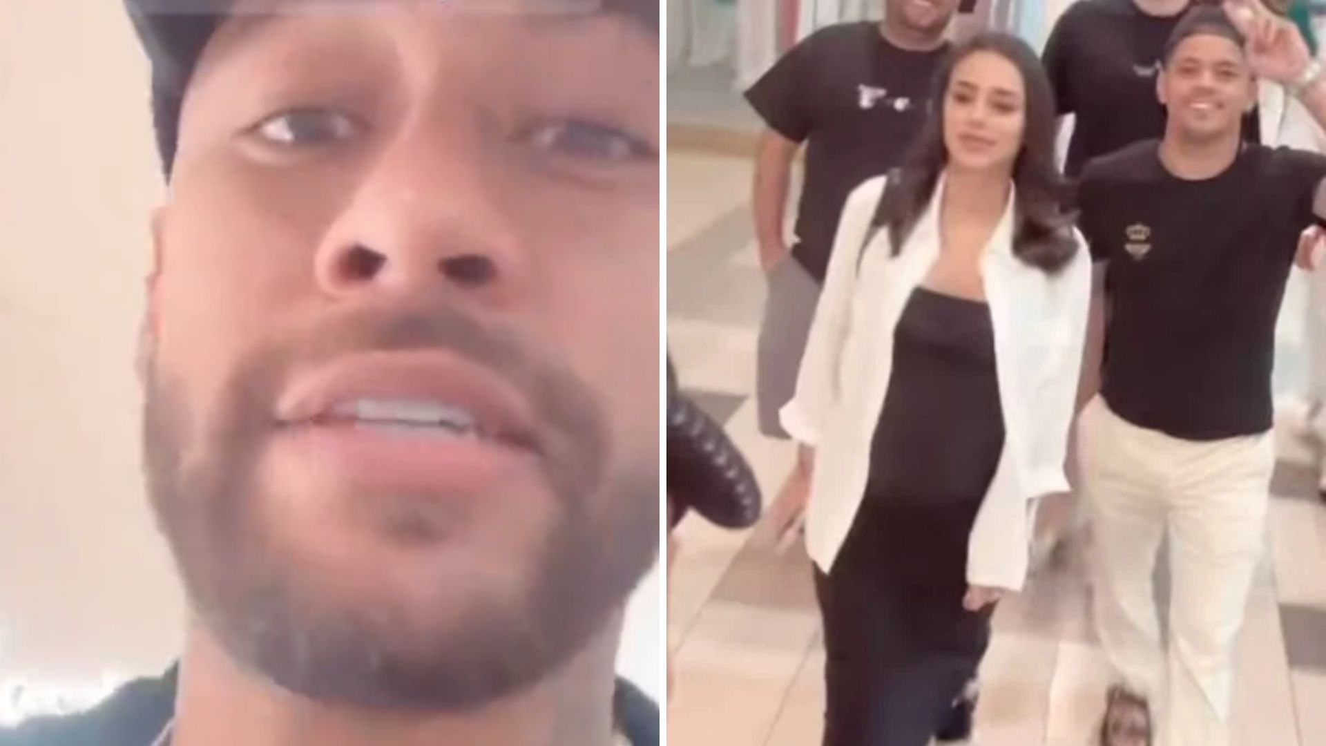 Neymar é acusado de abandonar namorada grávida durante passeio: “Só deixa ela sozinha”