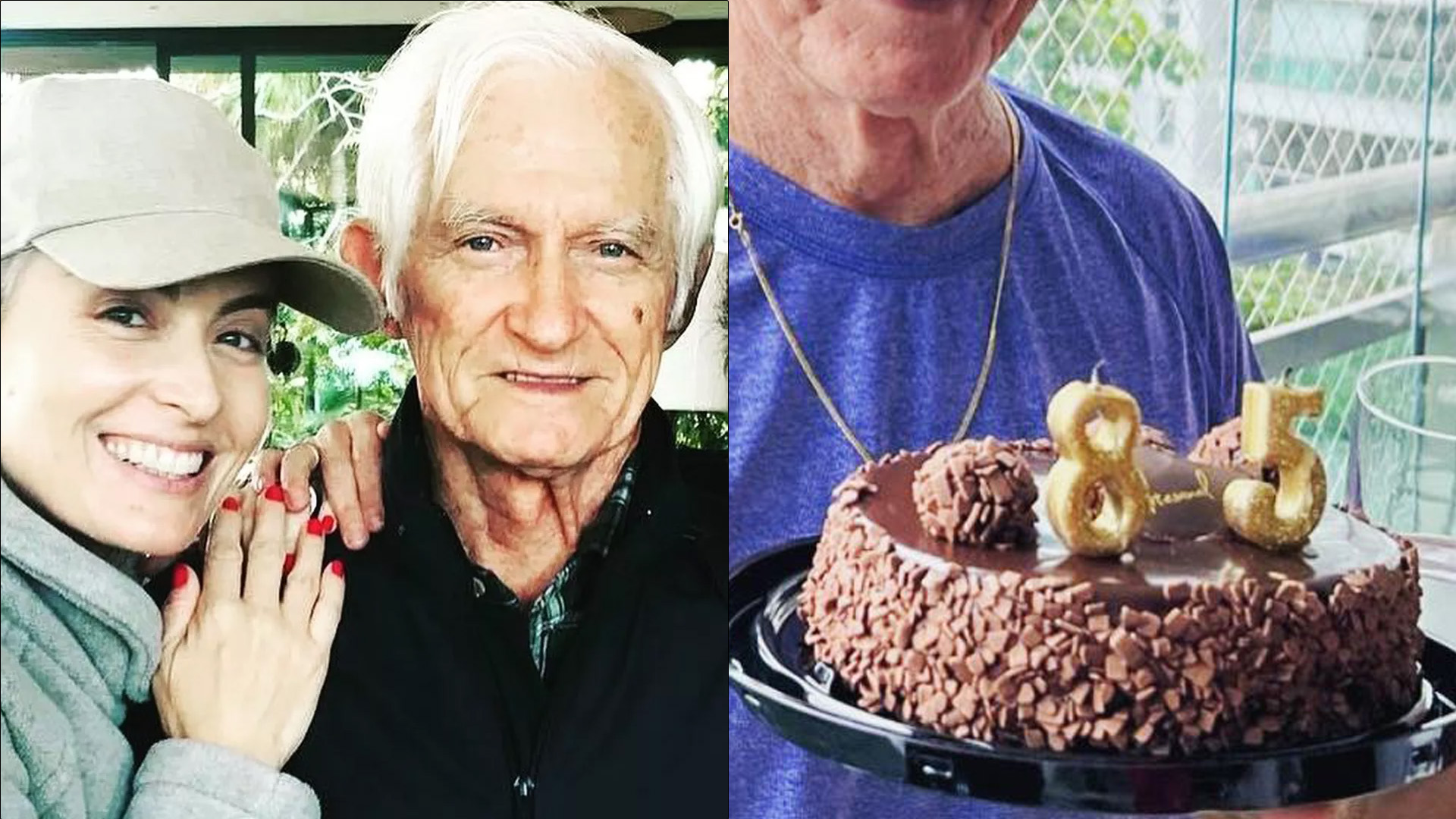 Sem luxo, pai de Angélica ganha humilde festinha de aniversário da família: “Guerreiro”