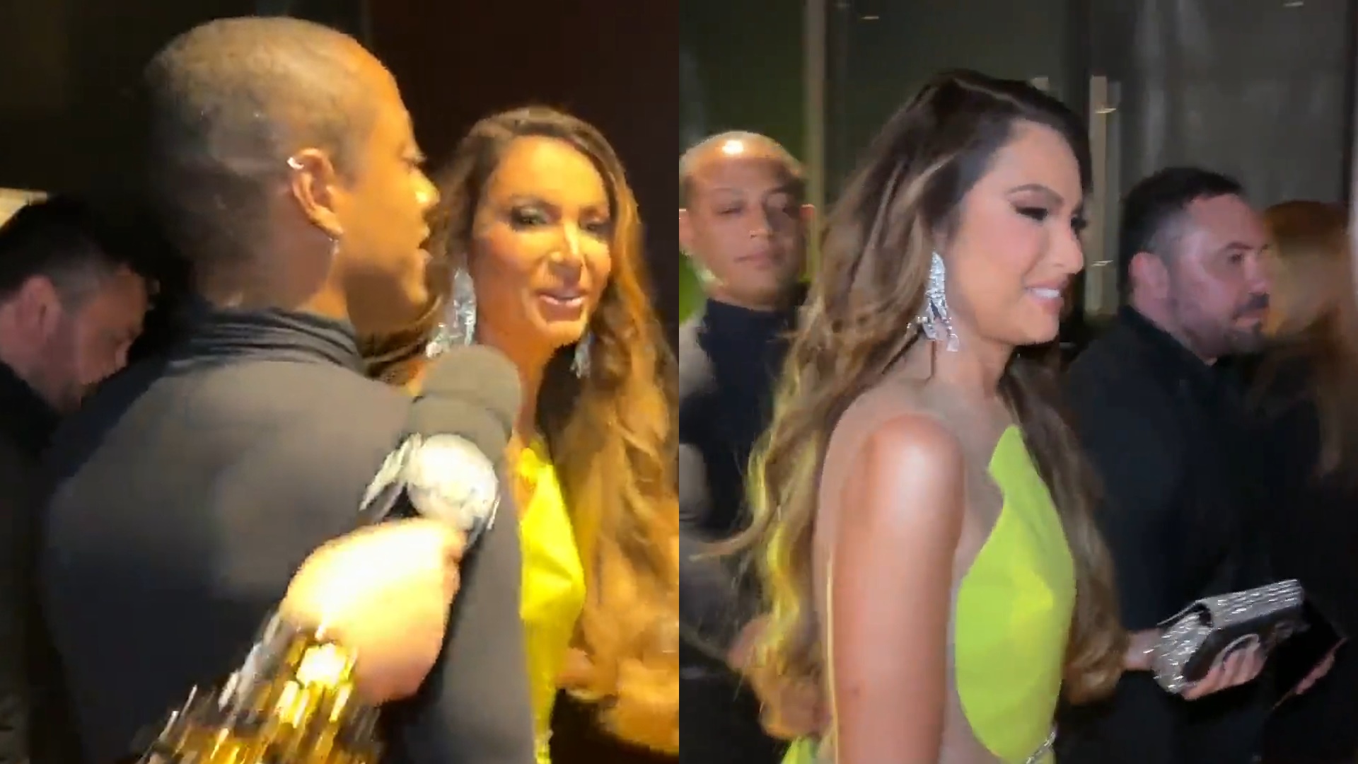 Patrícia Poeta ignora jornalista do Fofocalizando e gera torta de climão em evento