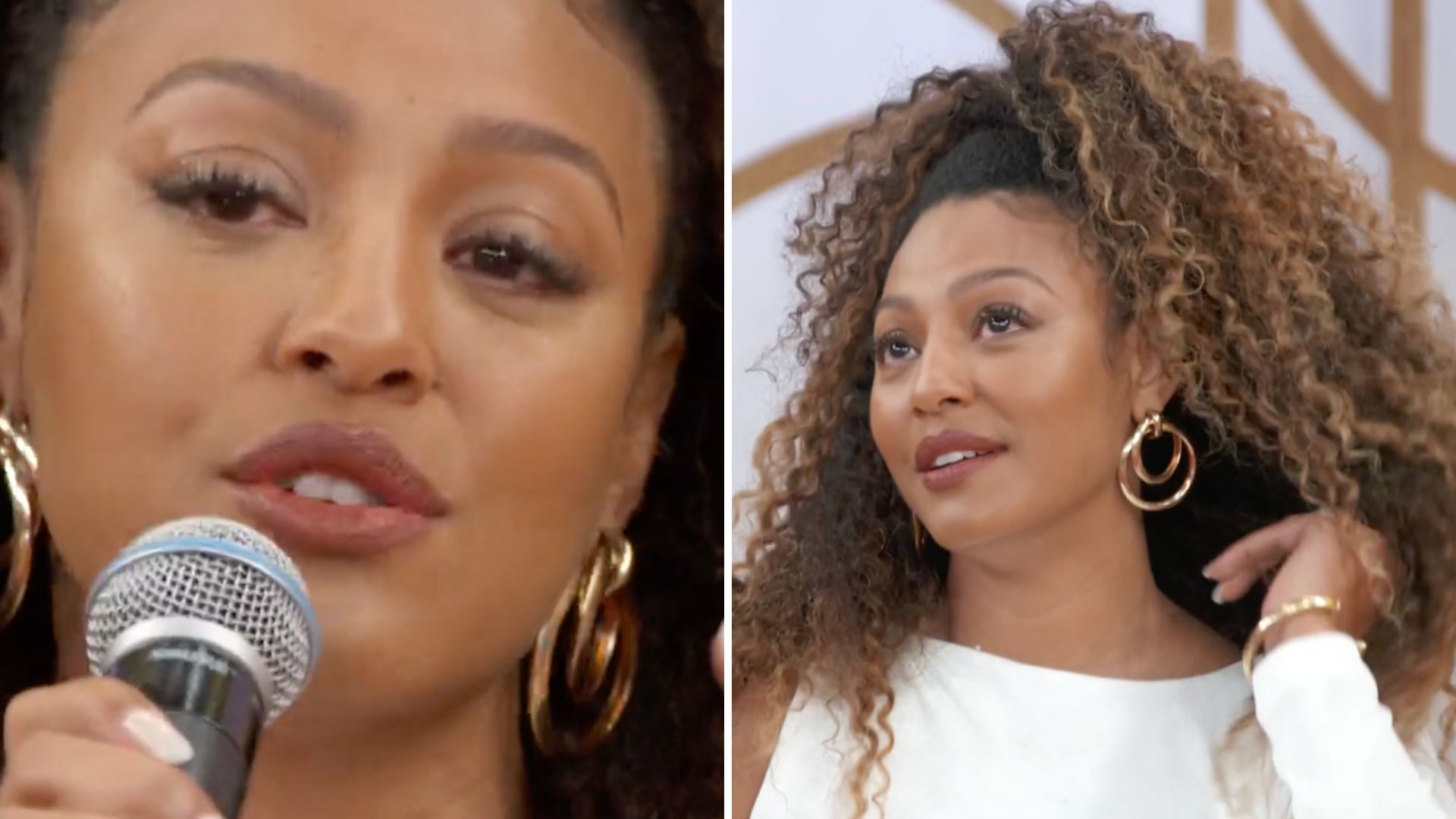 No ‘Encontro’, Sheron Menezzes tem tremedeira e chora ao ver vídeo: “Sensação horrível”