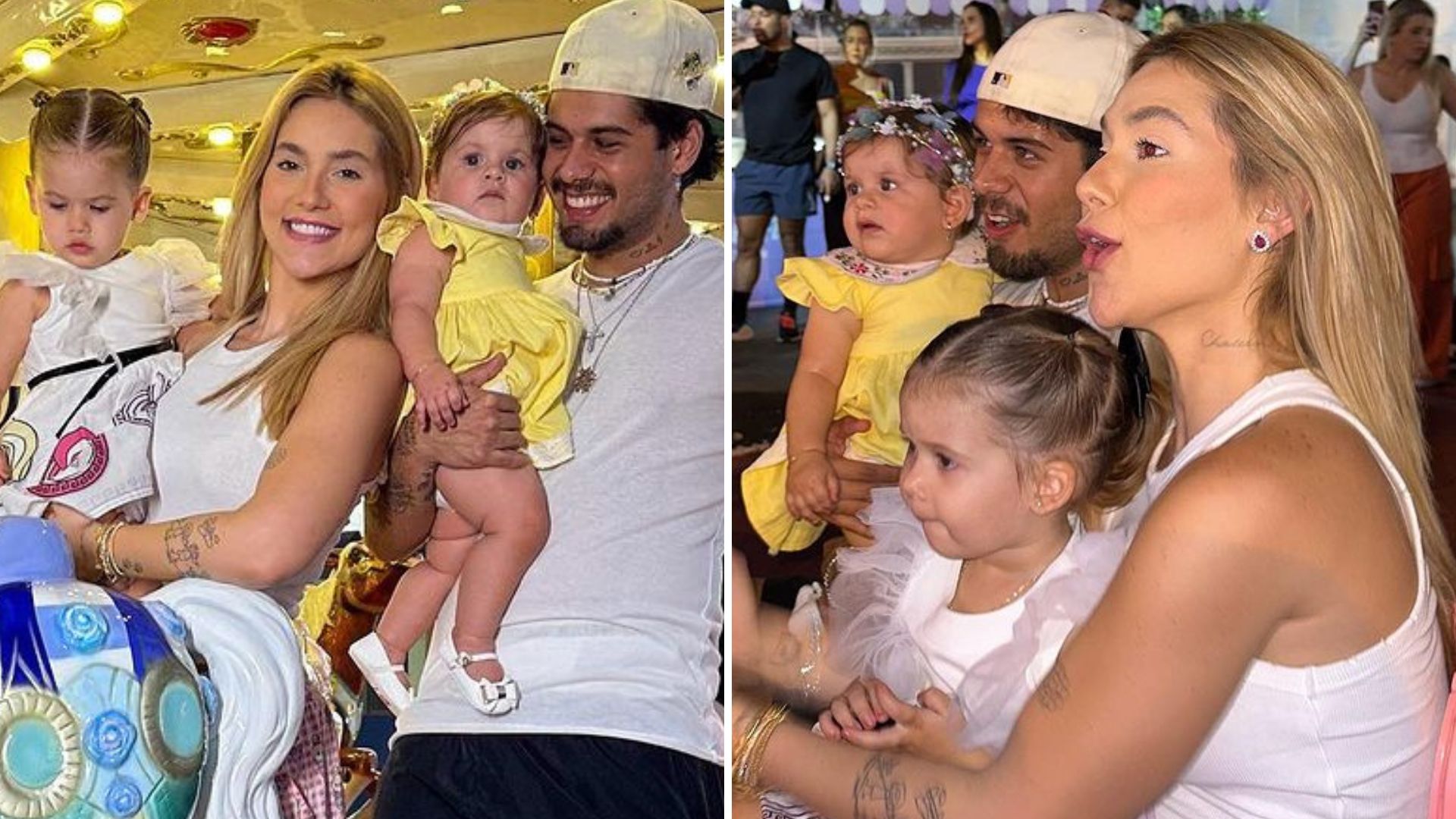 Humildes? Virgínia e Zé Felipe comemoram mesversário da filha em parque popular: “Perfeito”