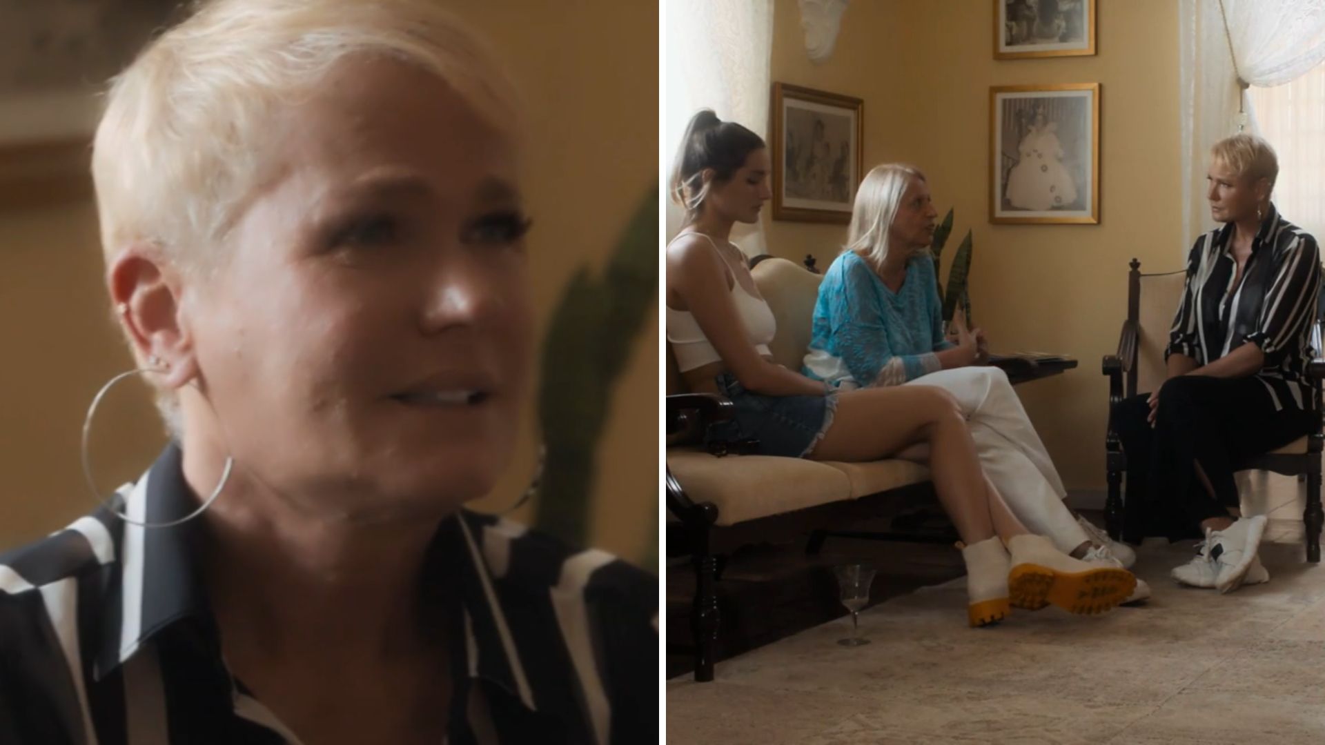 Xuxa Meneghel se emociona ao retornar à primeira casa: “Sinto a presença da mãe”