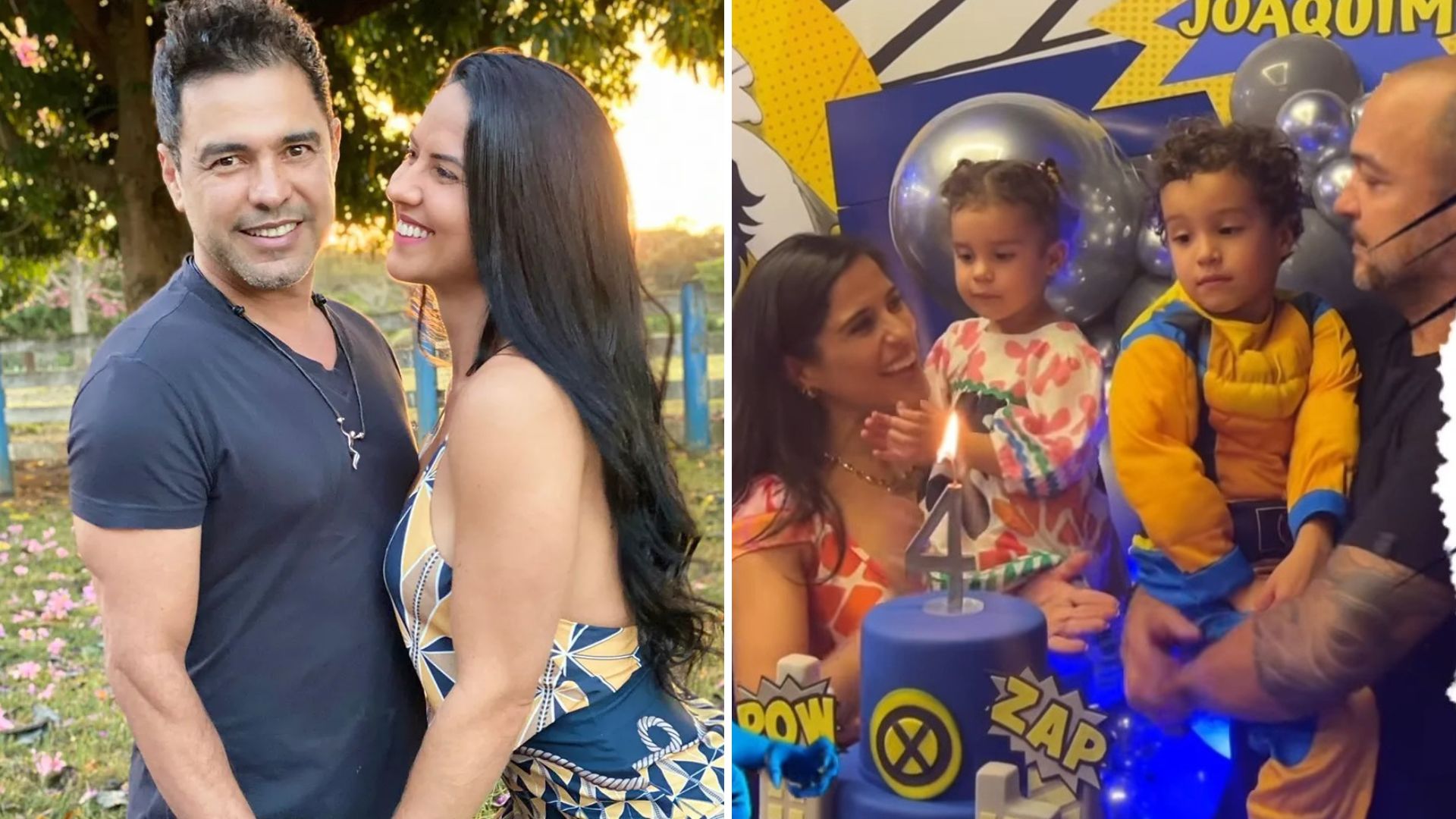Zezé Di Camargo falta na festa do neto e Graciele justifica: “Não pode”