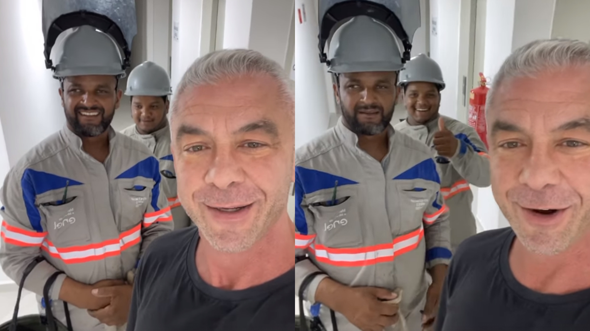 Alexandre Correa comemora ao conseguir ligar luz em apartamento: “Vieram me salvar”