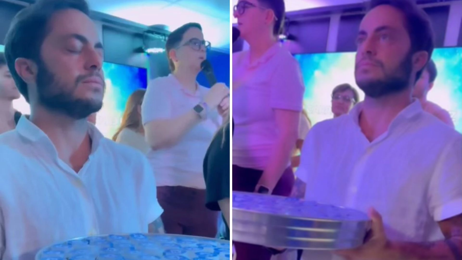 Convertido, Thammy Miranda serve santa ceia em igreja evangélica: “Sem distinção”
