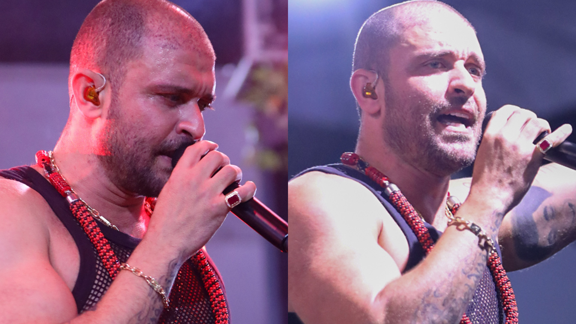 Diogo Nogueira ostenta brações e corpo de “papai” e deixa fãs babando em show