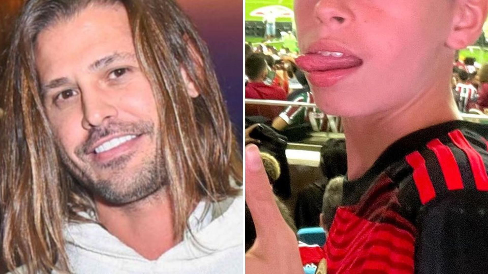 Enorme! Dado Dolabella posta foto raríssima com o filho: “Pisquei e fez 14”