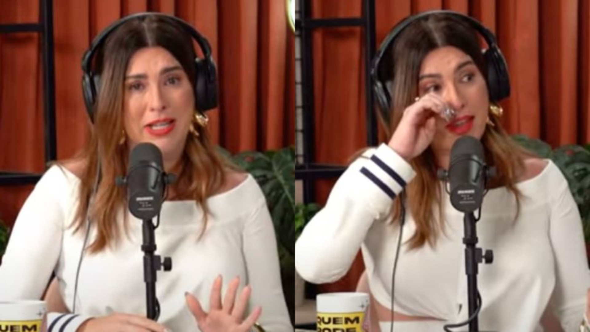 Emocionada, Fernanda Paes Leme anuncia saída de podcast: “Chega ao fim”