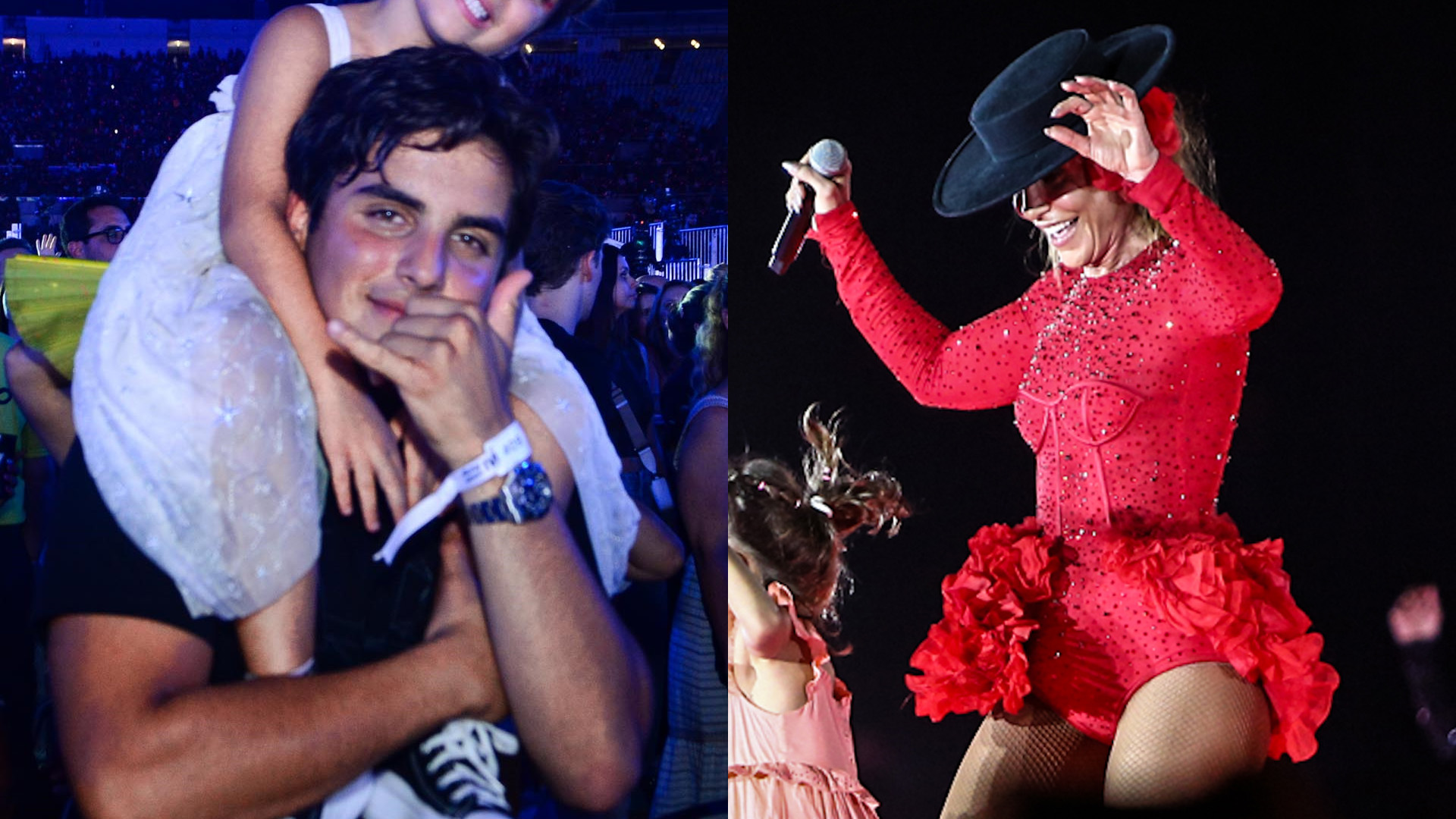 Gêmeas de Ivete Sangalo surgem gigantes em show e sobem no palco; veja as fotos
