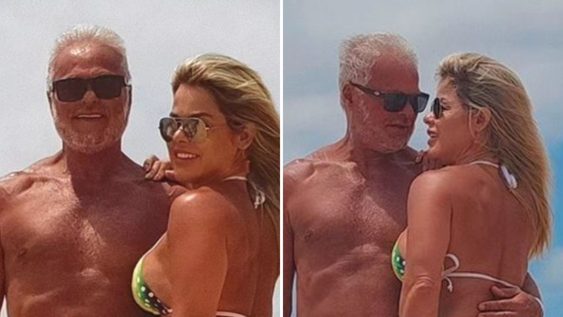 Aos 71 anos, Kadu Moliterno recheia a sunga em clique com esposa: “Química”