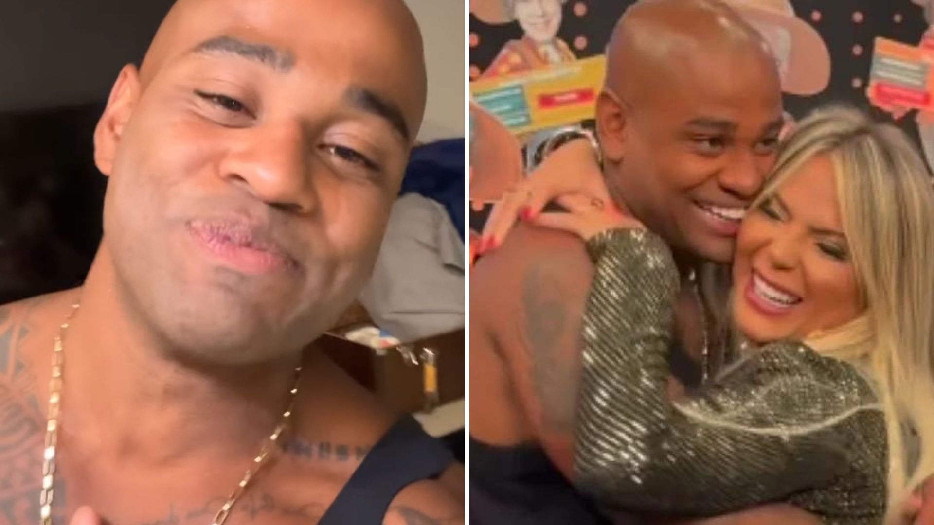 É namoro? Cézar Black e Kally Fonseca se reencontram e passam a noite juntos
