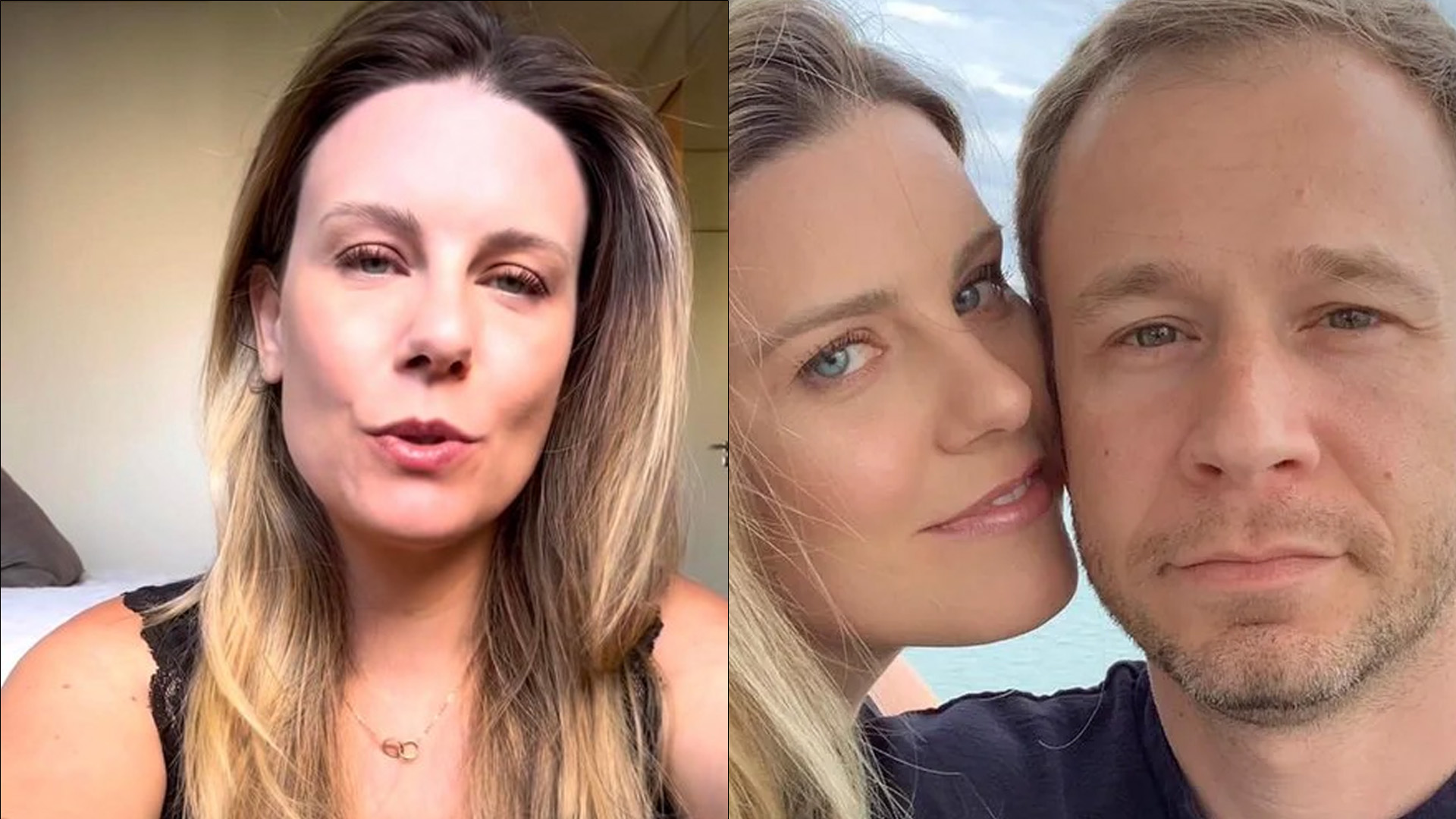 Mulher de Tiago Leifert revela por que não teve lua de mel: “Chorou”