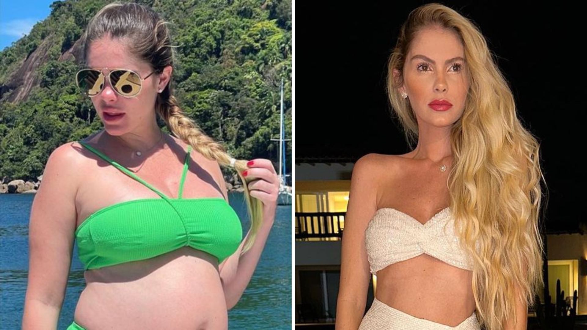 Na primeira gravidez, Bárbara Evans secou 16 kg em 1 mês; veja antes e depois