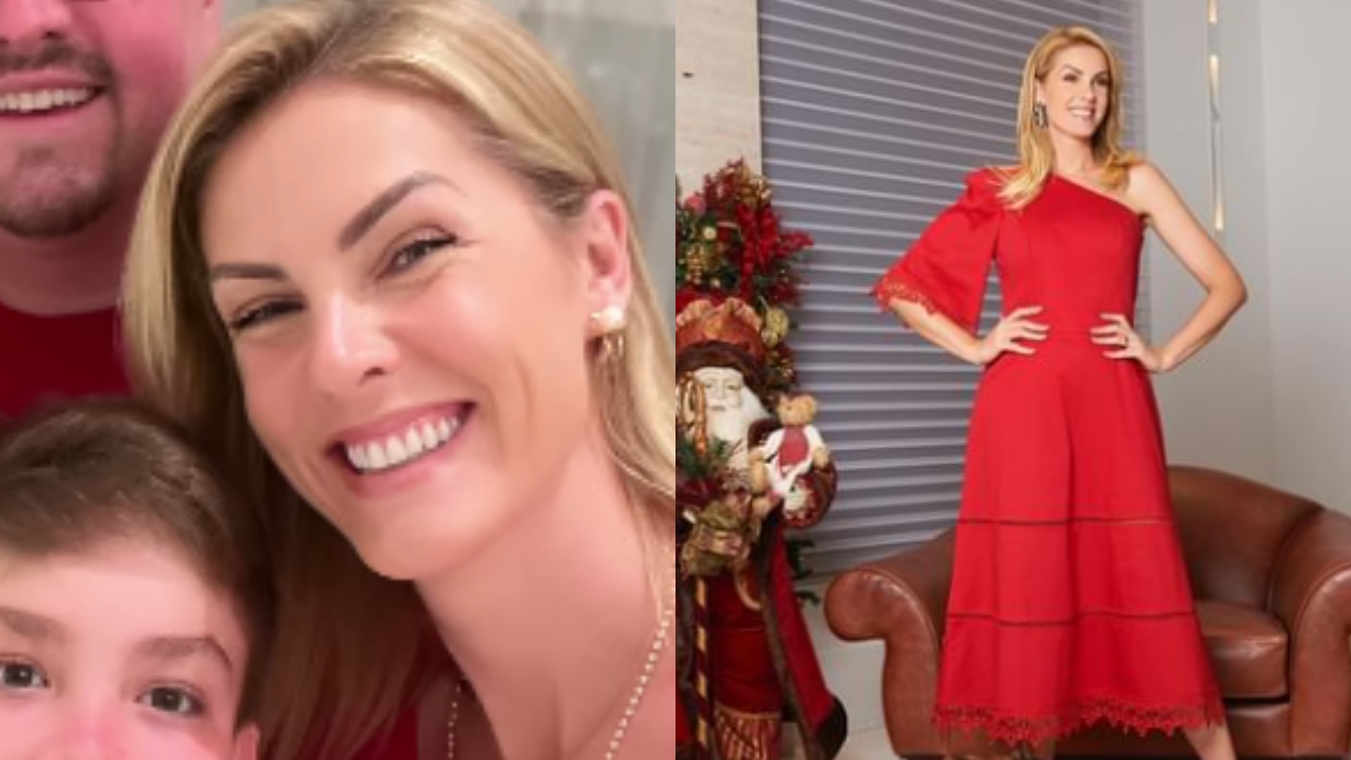 Sorridente, Ana Hickmann passa o primeiro Natal sem o ex-marido: “Brilhou”