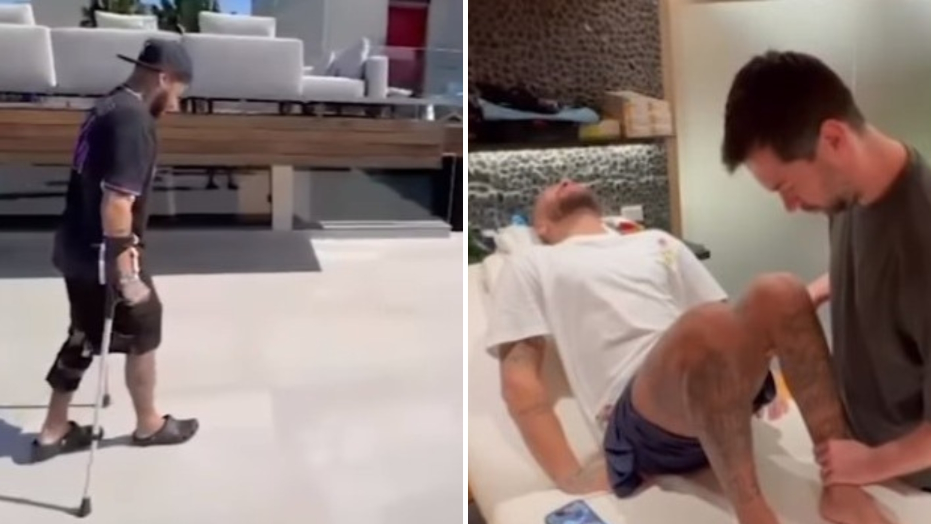 Neymar aparece aos prantos em vídeo mostrando recuperação de lesão: “Choro e dor”
