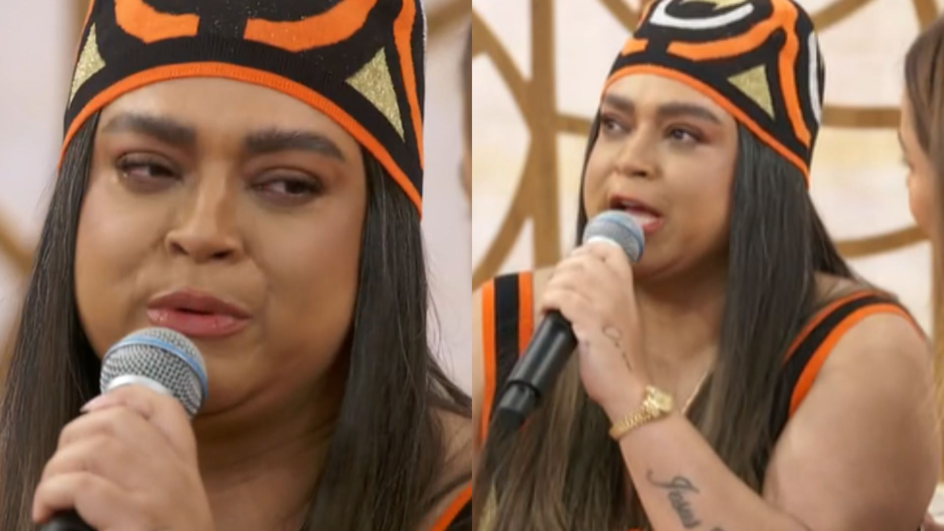 Preta Gil chora ao relatar processo de cura do câncer no ‘Encontro’: “Abandonada”