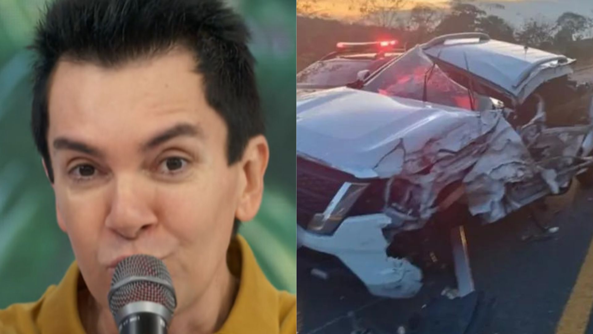 Regis Danese comove ao relatar acidente no ‘Encontro’: “Pensei que ia morrer”