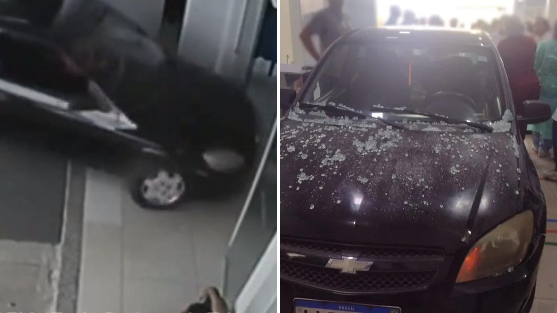 Revoltada com atendimento, mulher invade hospital com carro e assusta pacientes