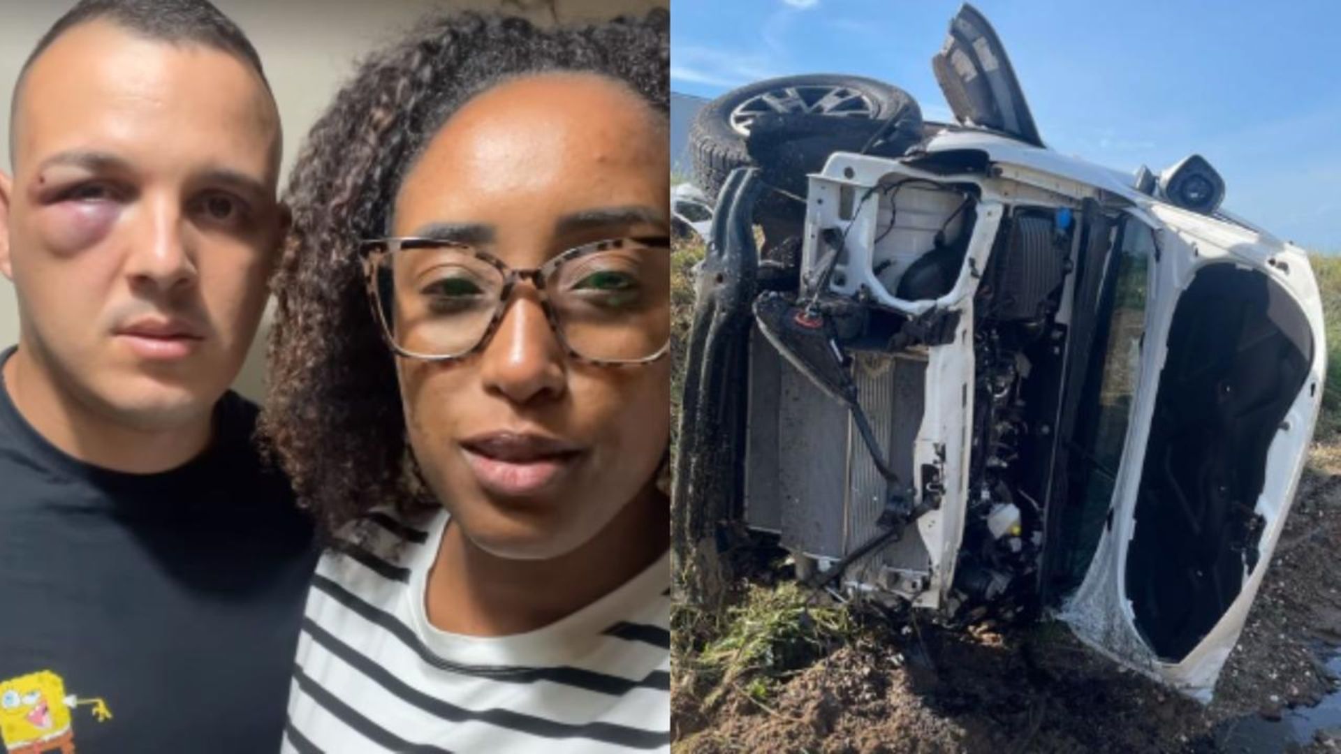 Nova tragédia! Cantora gospel sofre grave acidente e carro capota várias vezes