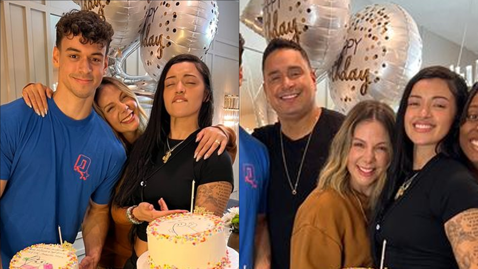 Carla Perez e Xanddy surgem com namorada da filha em clique raro: “Amor”