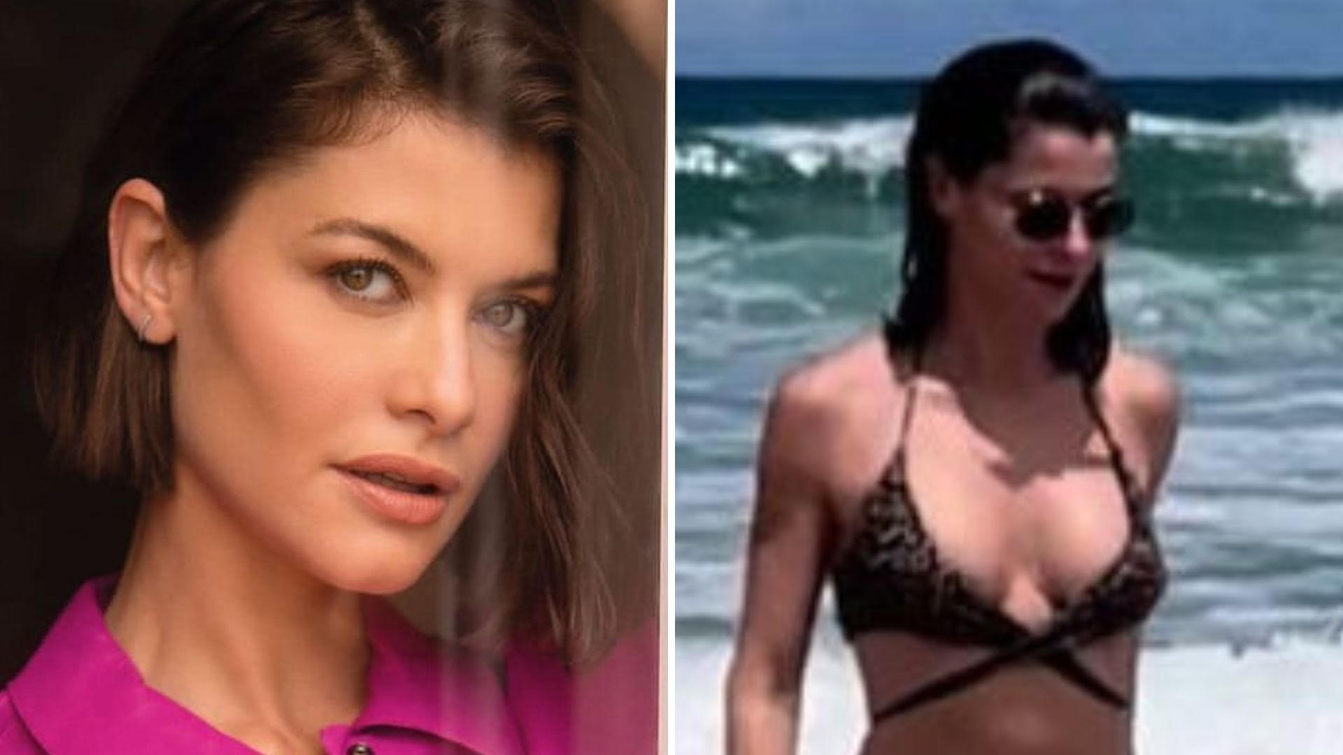 Aos 40 anos, Alinne Moraes aperta o decote em biquíni ousado e web reage: “A mais linda”