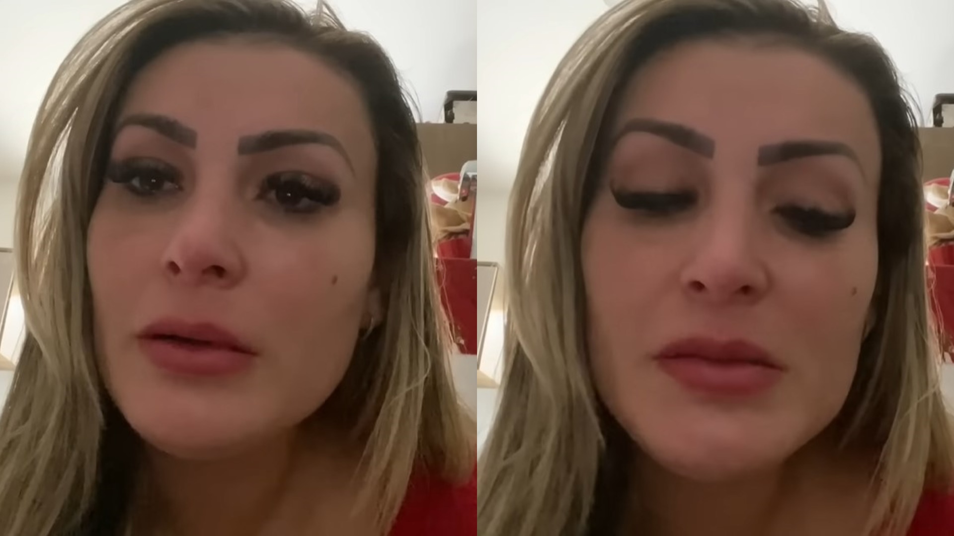 Andressa Urach chora ao ser proibida de comemorar primeiro aniversário do filho: “Não vou”