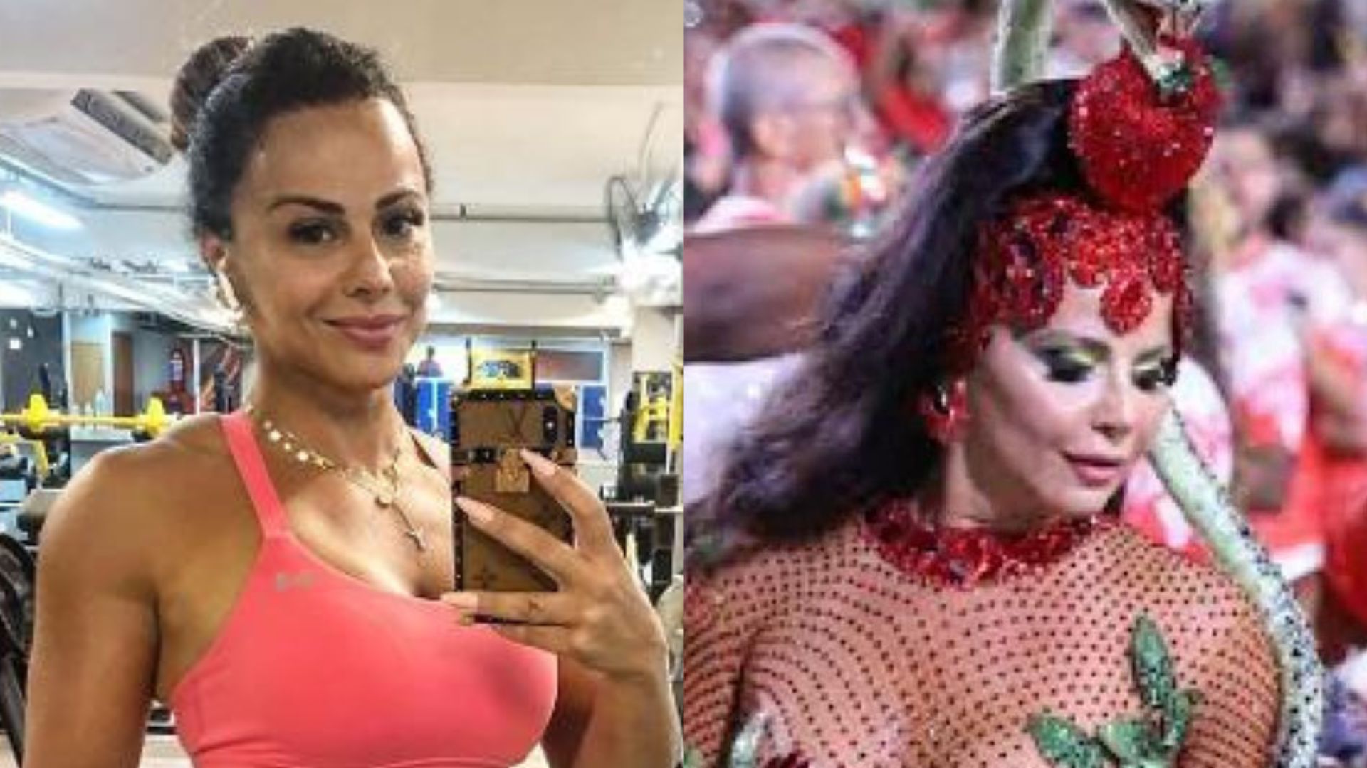 De fantasia transparente, Viviane Araújo exibe antes e depois do corpo em apenas 15 dias: “Linda”