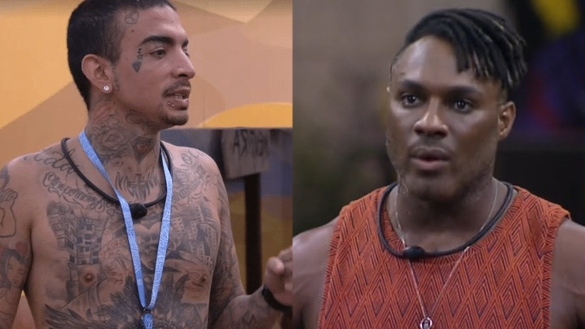 BBB23: Guimê se nega a acreditar em eliminação de Fred Nicácio: “Paredão falso”