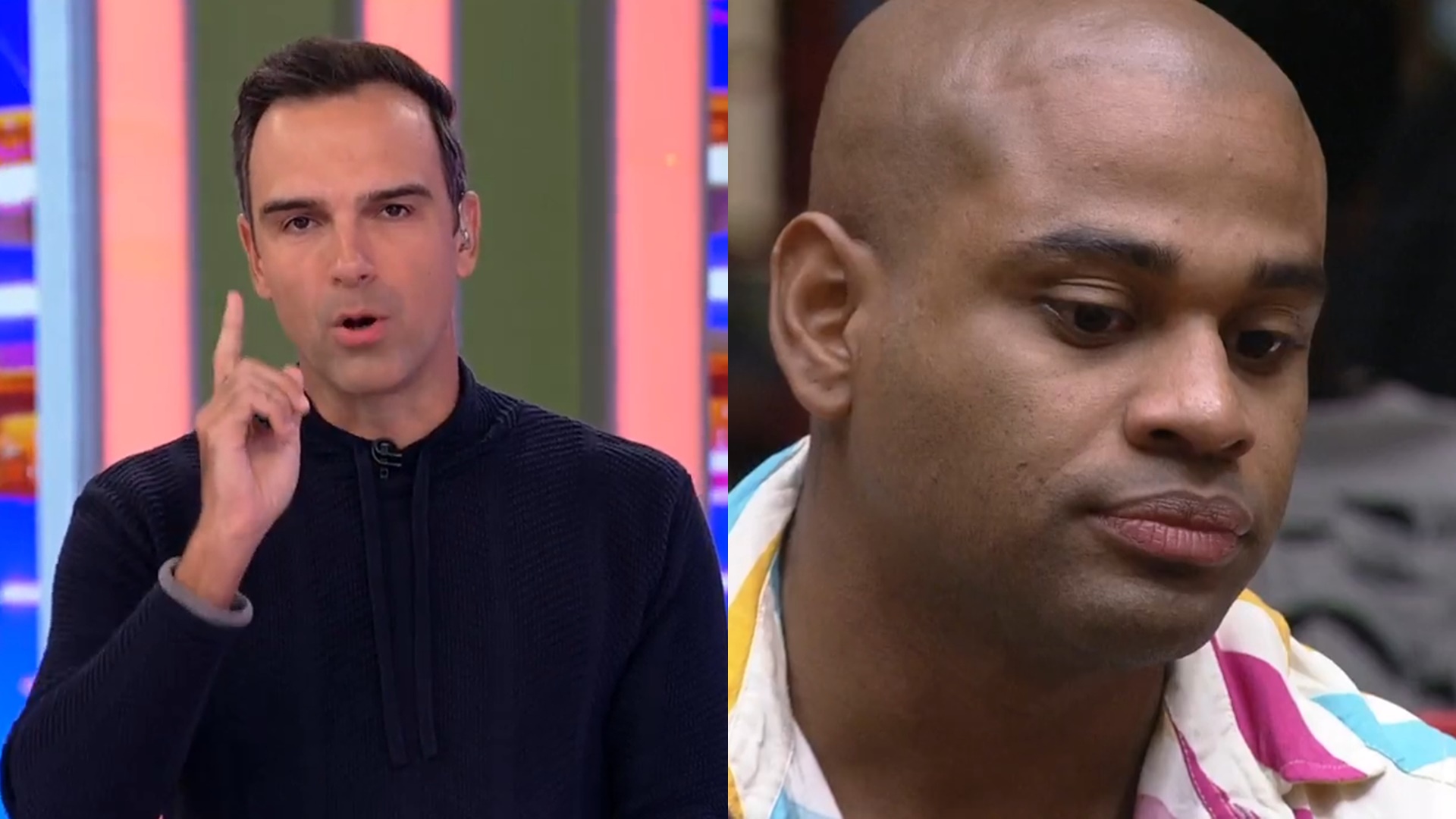 BBB23: Tadeu Schmidt se comove e promete peruca a Cezar: “Entro pra levar”