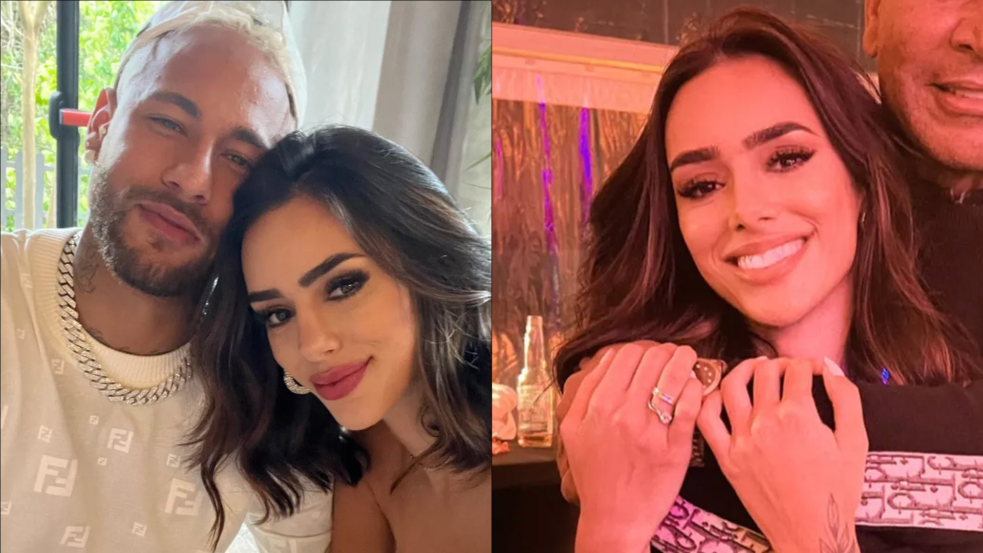 Bruna Biancardi surge abraçadinha com pai de Neymar em clique raro: “Muito amor”
