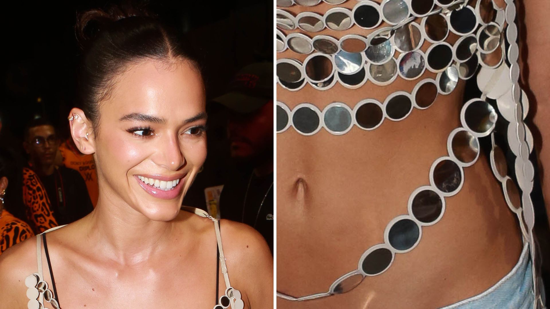 Bruna Marquezine repete ousadia e arrisca cintura baixa no limite em Carnaval de Salvador