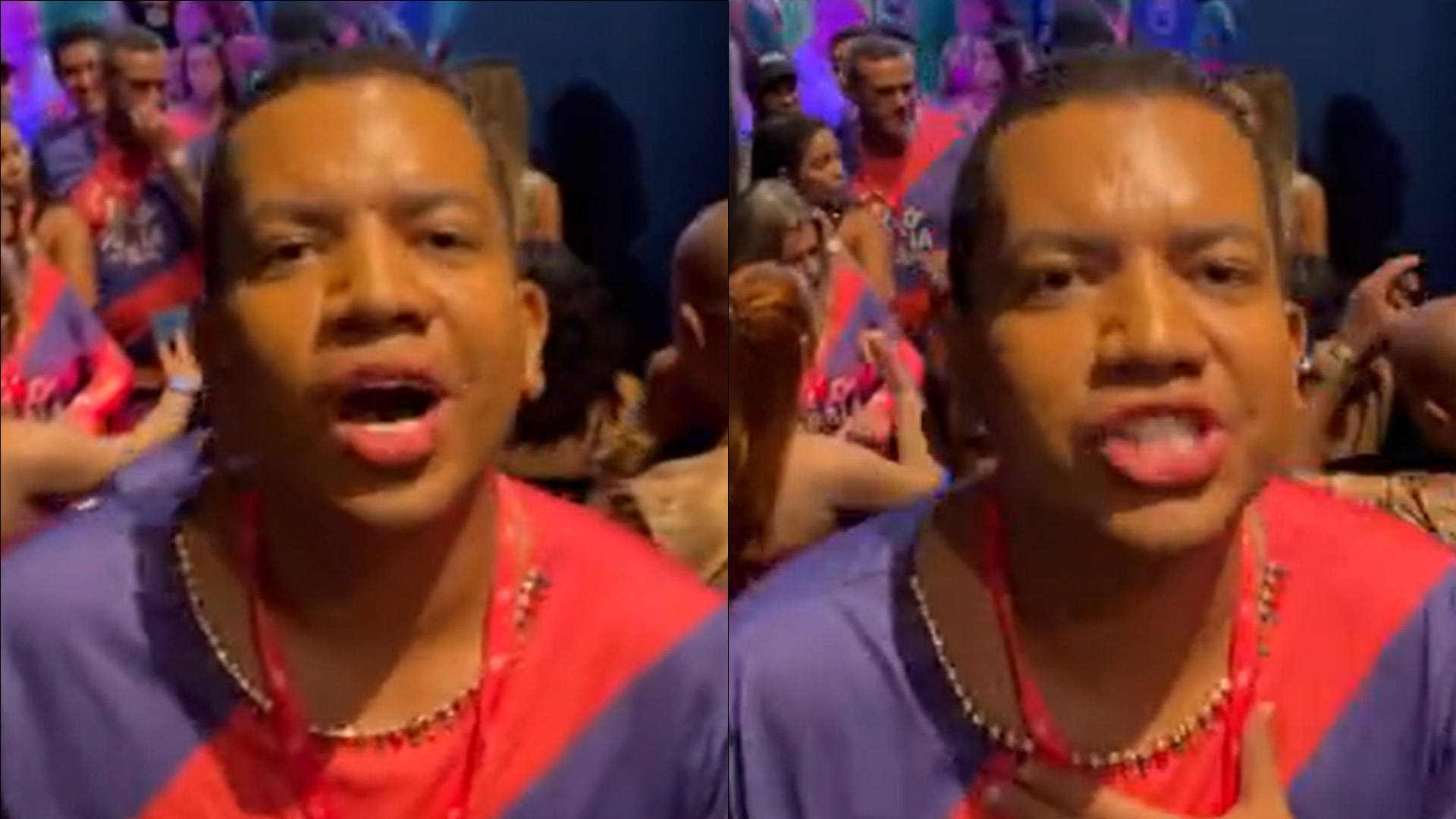 Não foi reconhecido? Ex-BBB Bruno Gaga é esnobado em camarote da Sapucaí e gera climão
