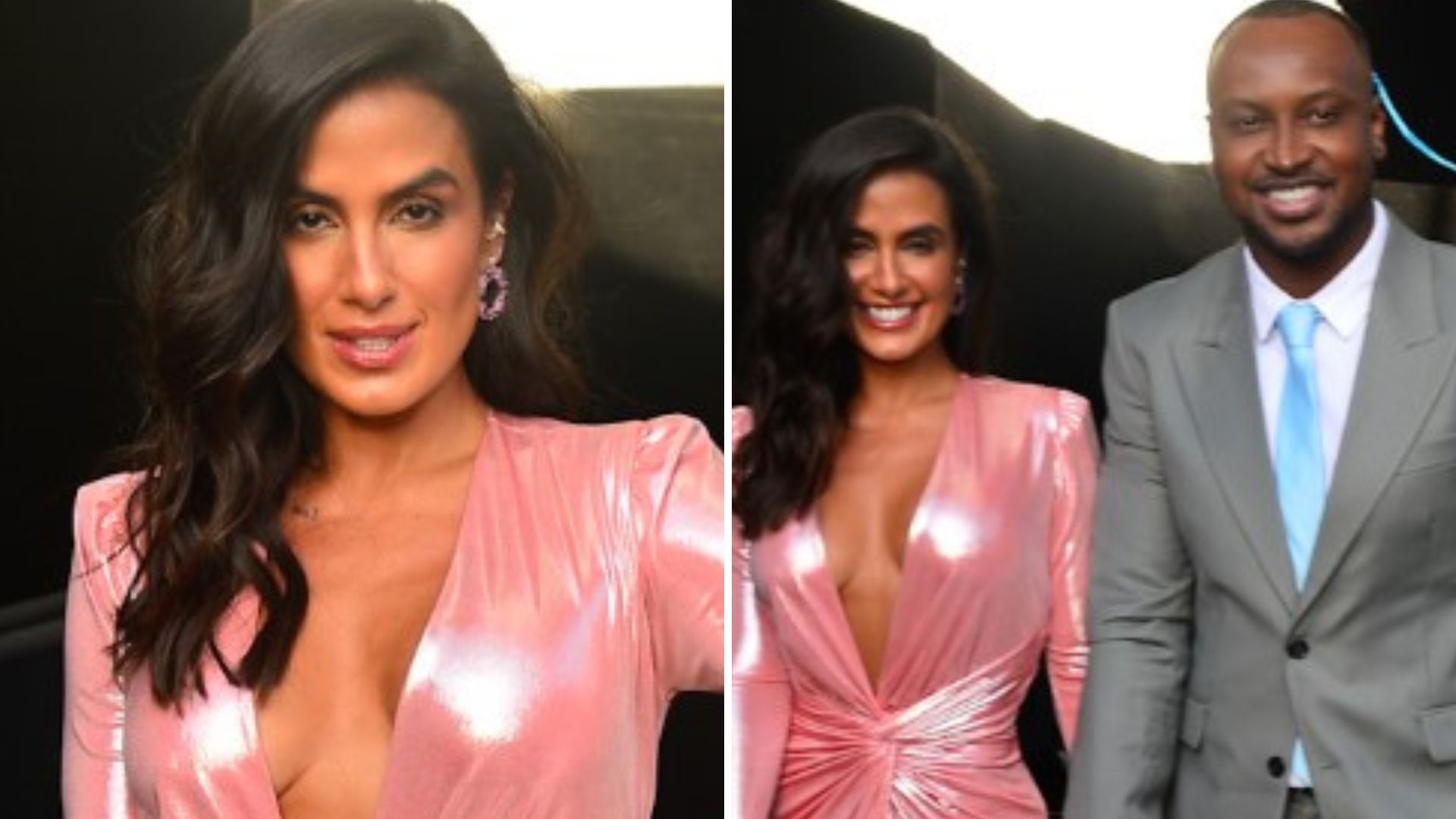 Escândalo! Carol Peixinho rouba a cena com Thiaguinho com decote até o umbigo