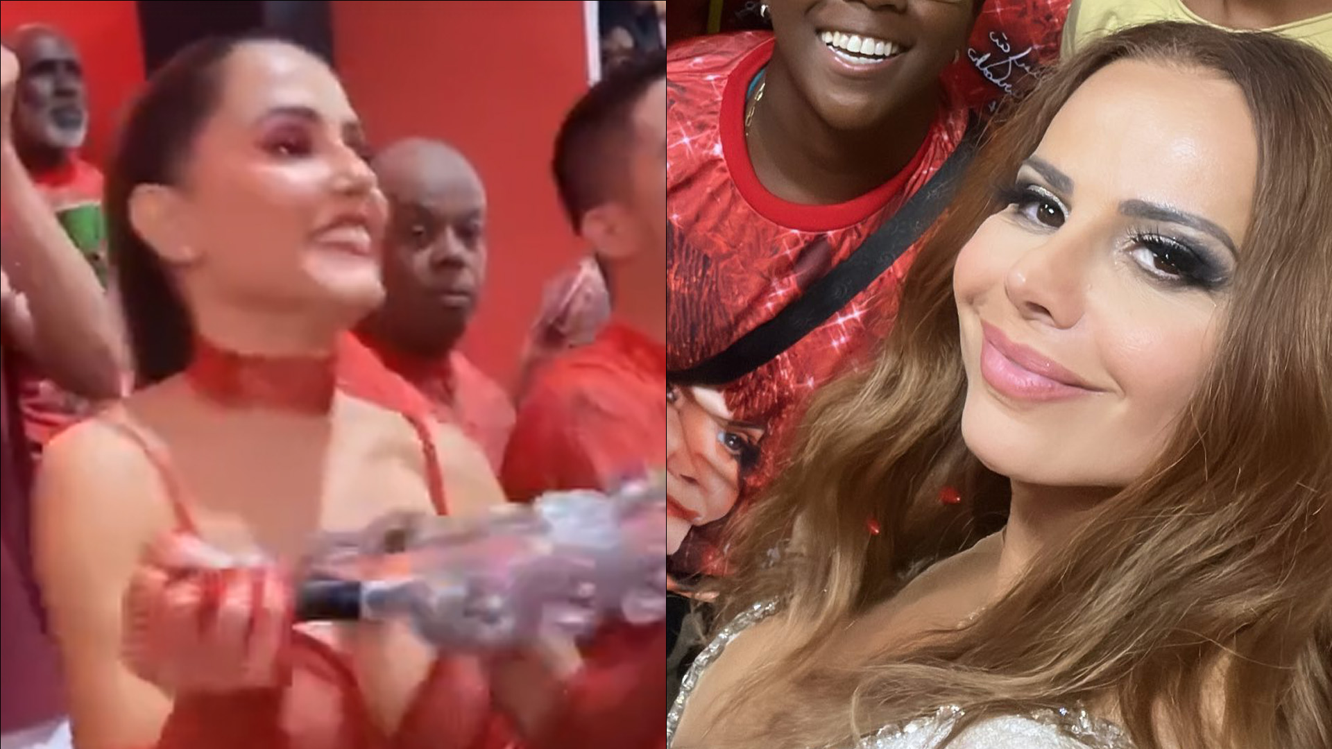 Deborah Secco e Viviane Araújo se evitam e causam climão em ensaio da Salgueiro