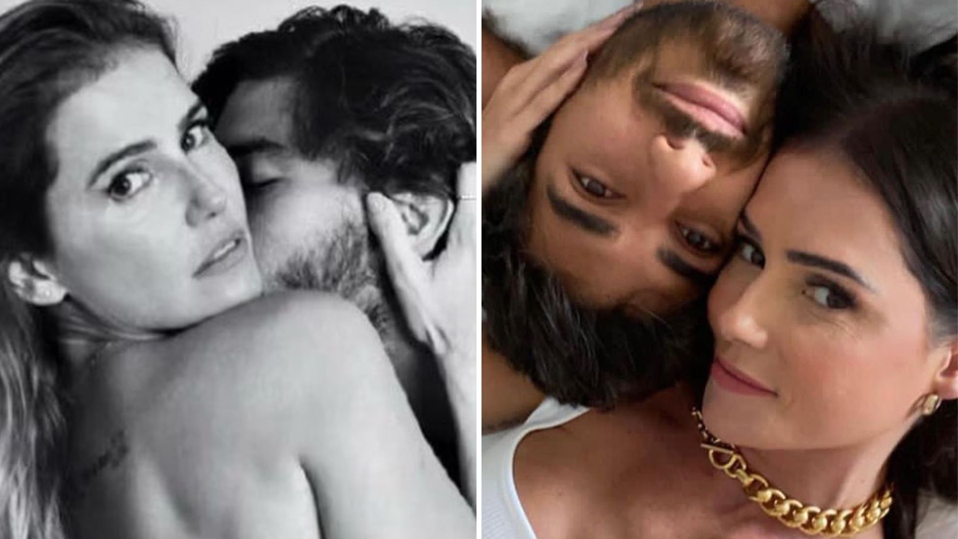 Deborah Secco leva apalpada no bumbum do marido e se declara: “Que sorte a minha”