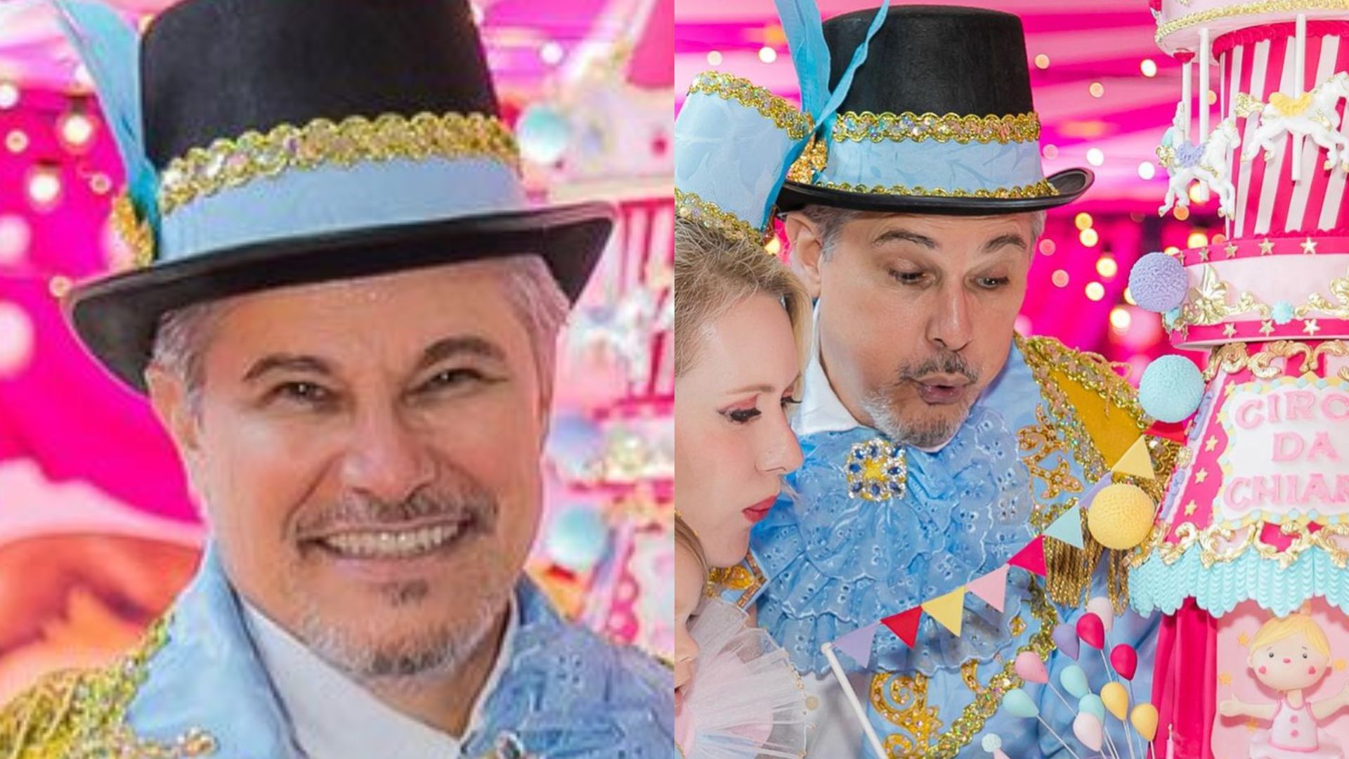 Que luxo! Edson Celulari celebra primeiro ano da filha com festão e web reage: “Cara do pai”