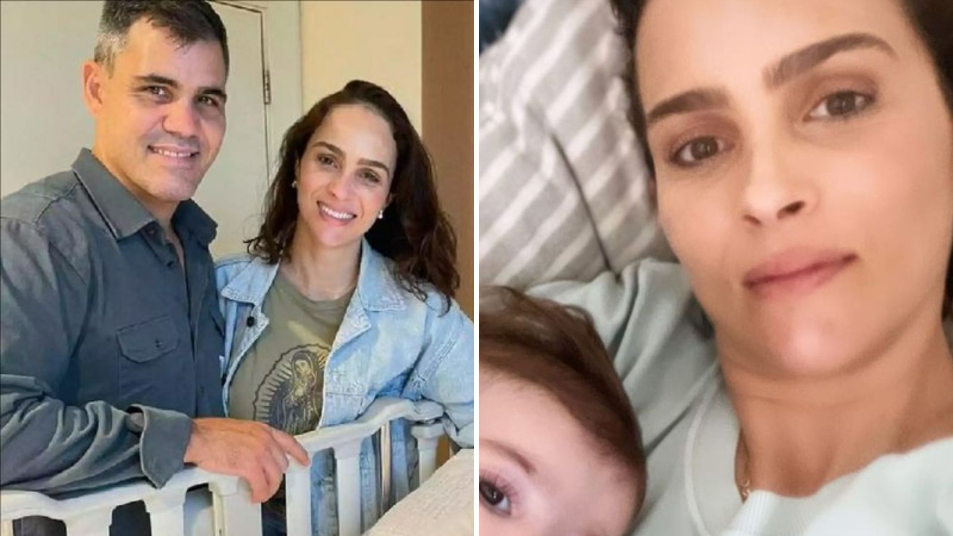 Esposa de Juliano Cazarré celebra saúde da filha caçula: “Um mês em casa”