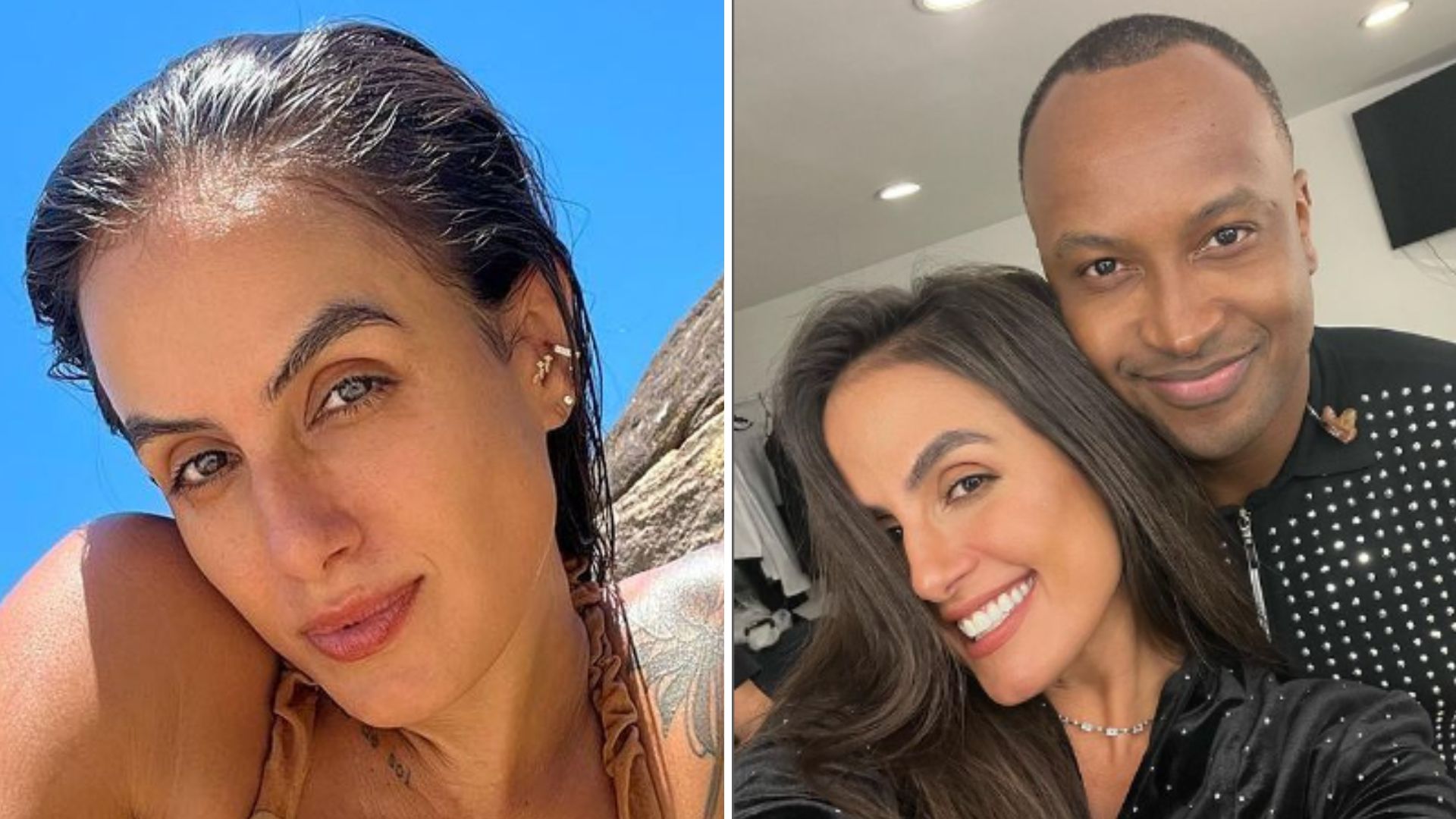 Ex-BBB Carol Peixinho posa de biquíni e recebe elogio de Thiaguinho: “Minha”