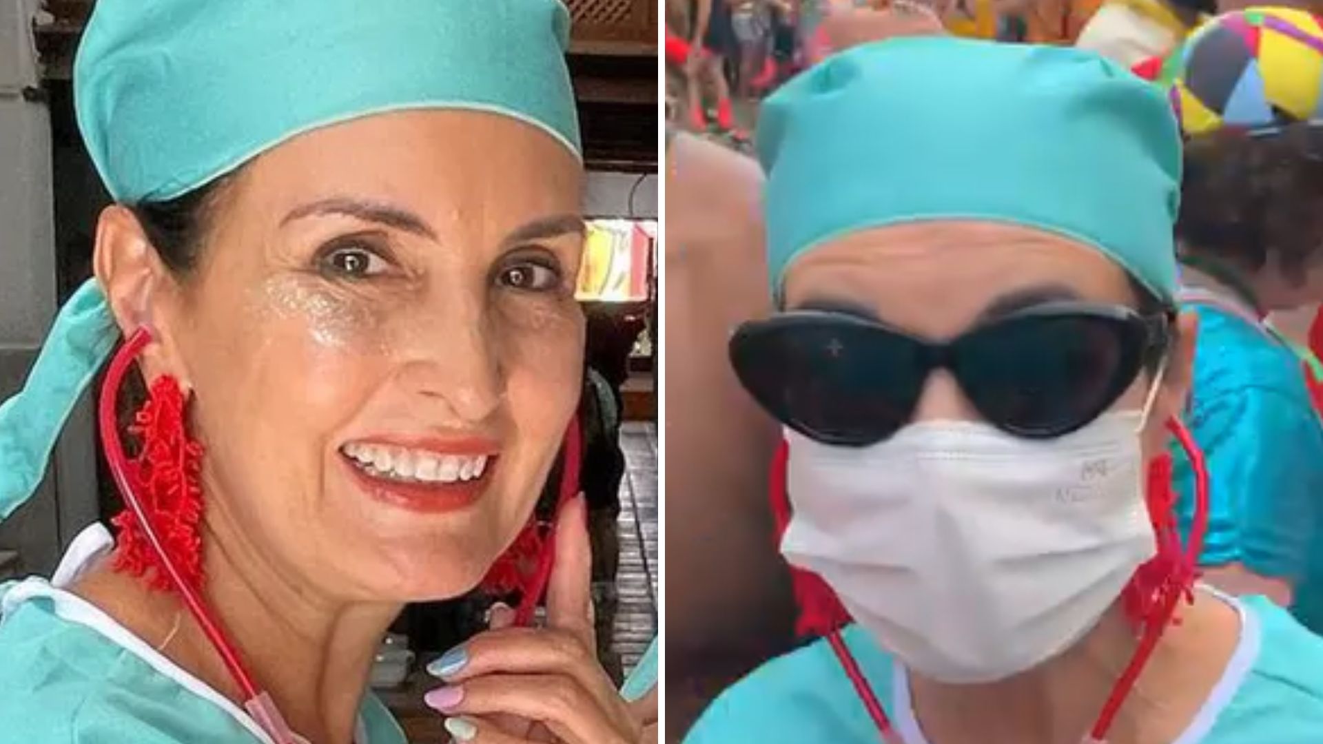 Fátima Bernardes se disfarça e se joga na folia em Olinda: “Nas ladeiras”