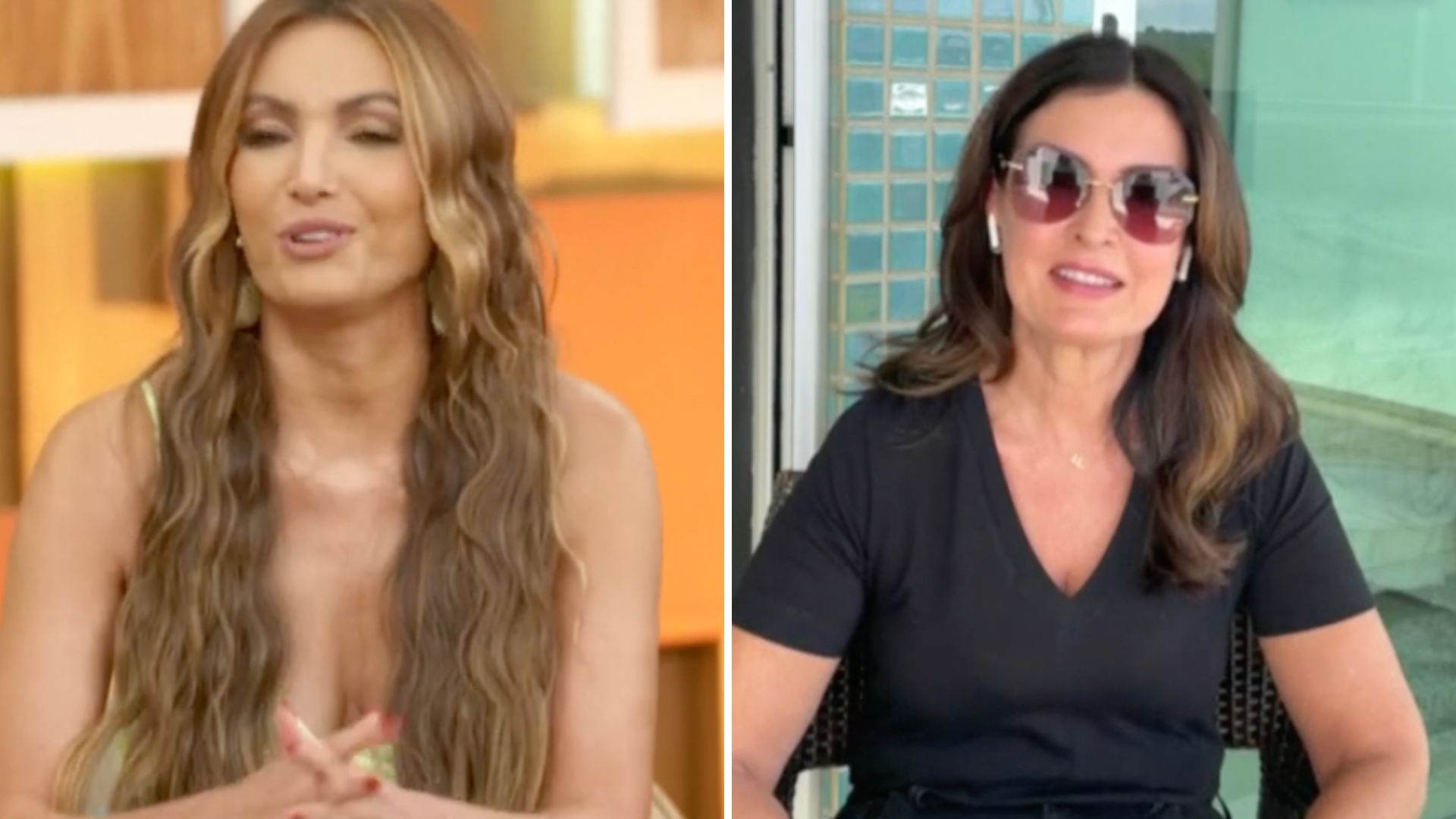 Patrícia Poeta alfineta Fátima Bernardes em homenagem para Gloria Maria: “Profissional”